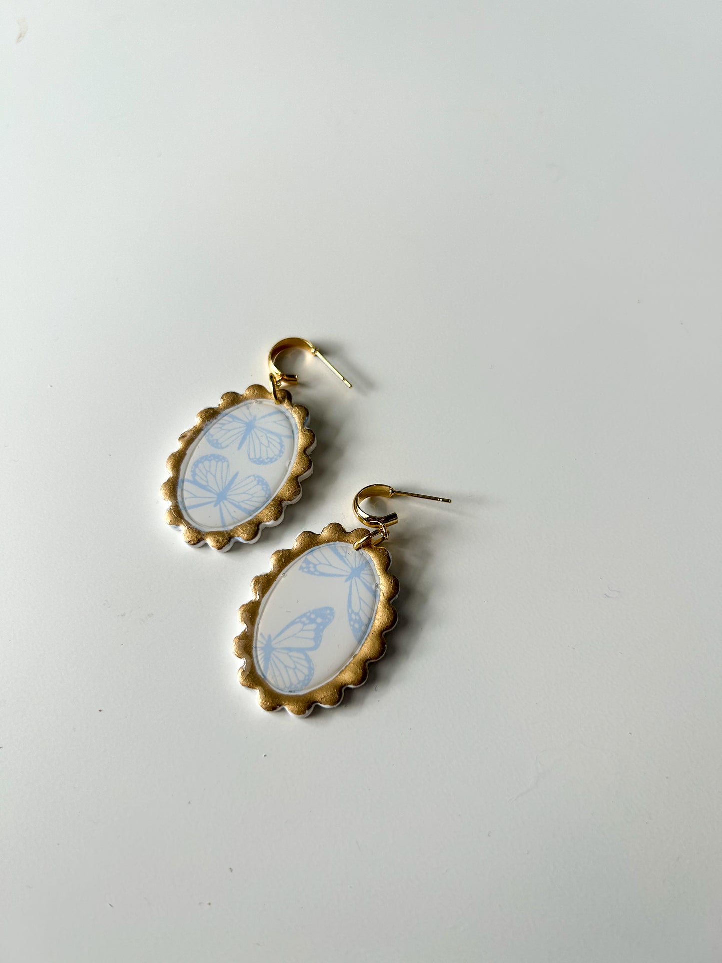 Gold Frame Butterfly Windows