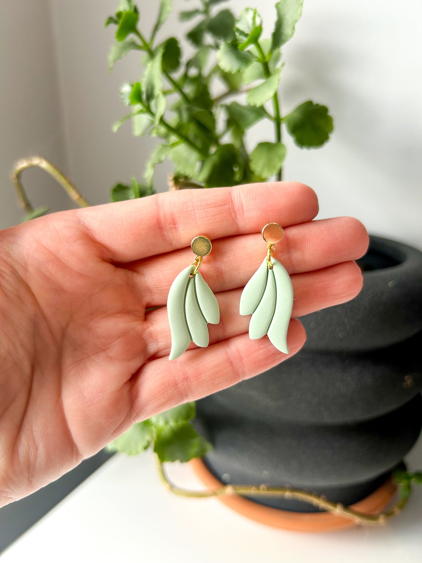 Mirrored Flora Dangles