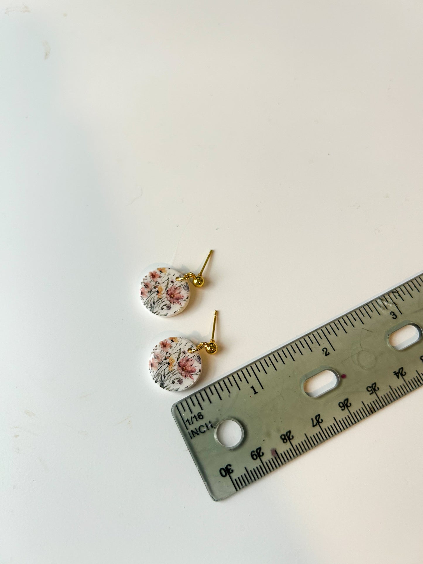 Wildflower and Butterfly Mini Circle Dangles