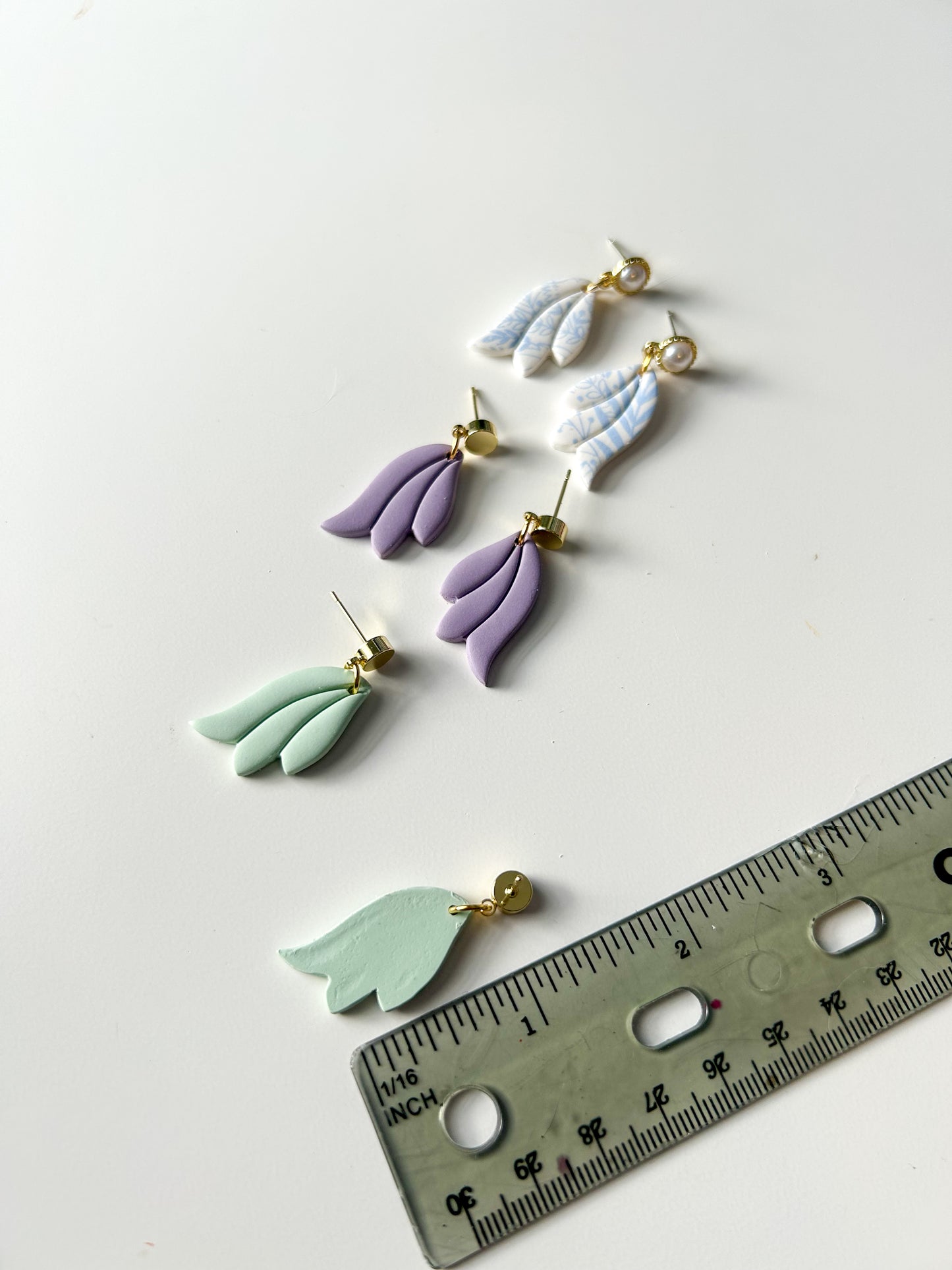 Mirrored Flora Dangles