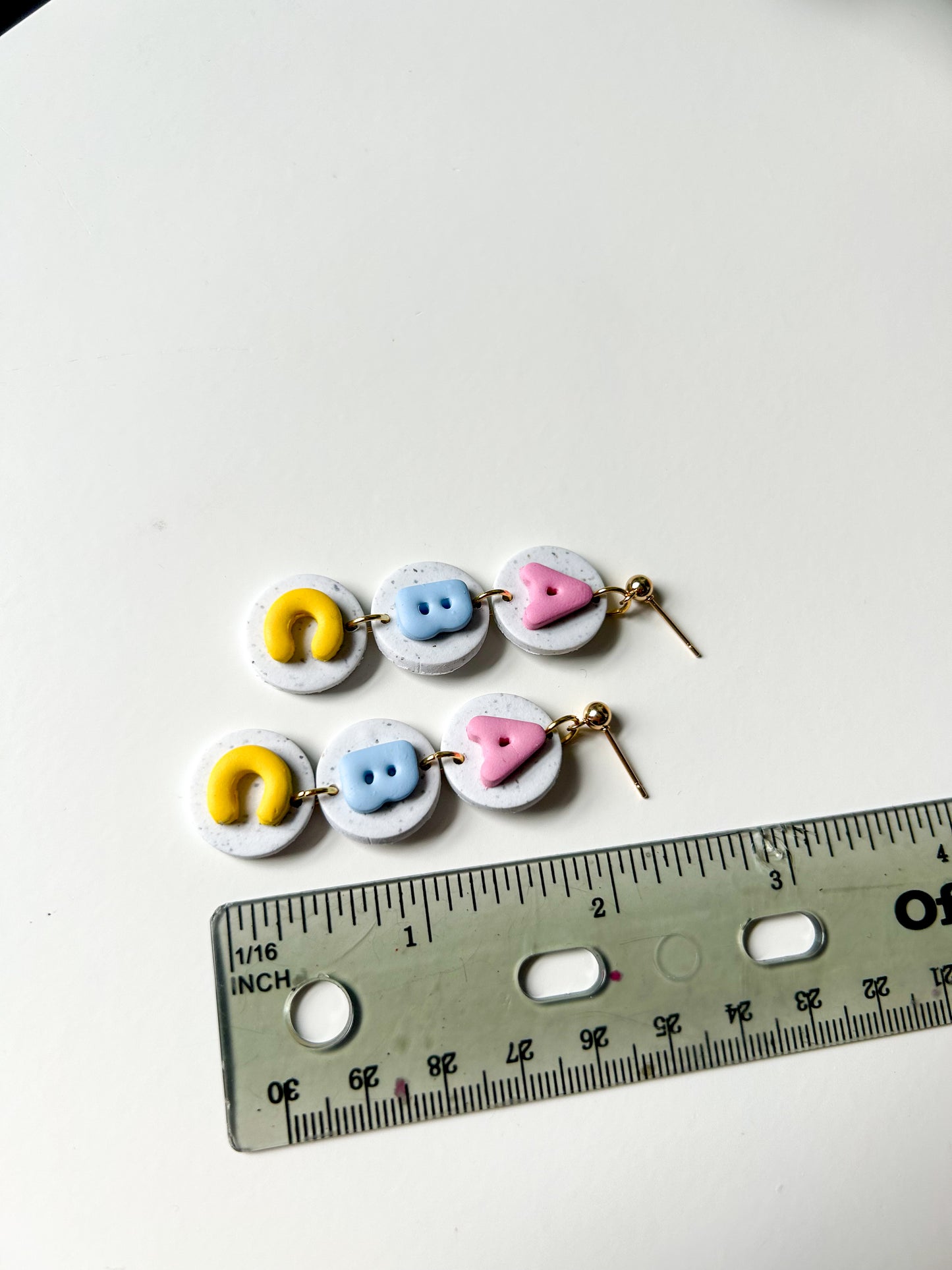 ABC Bubble Letter Dangles