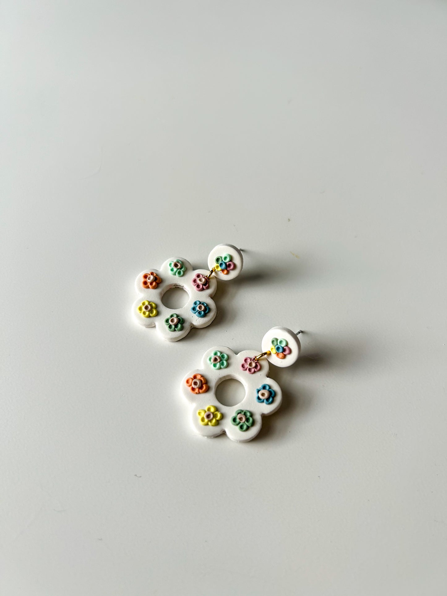 Quilted Flower Dangles