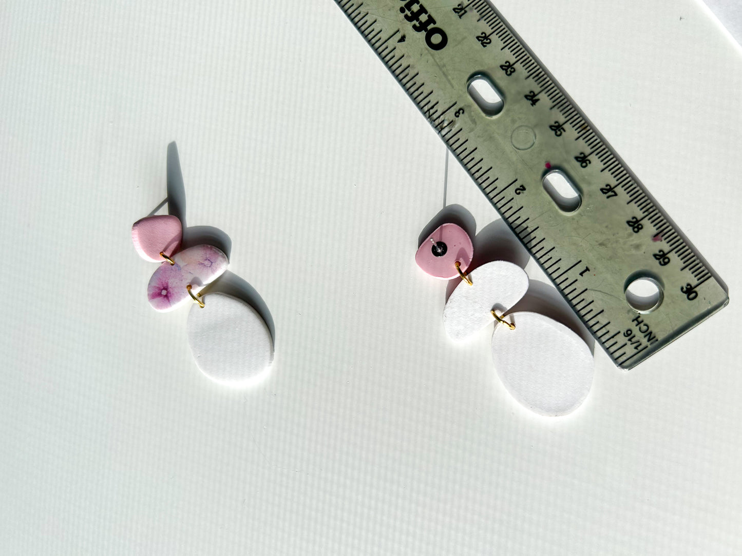 Watercolor Floral Triple Dangles