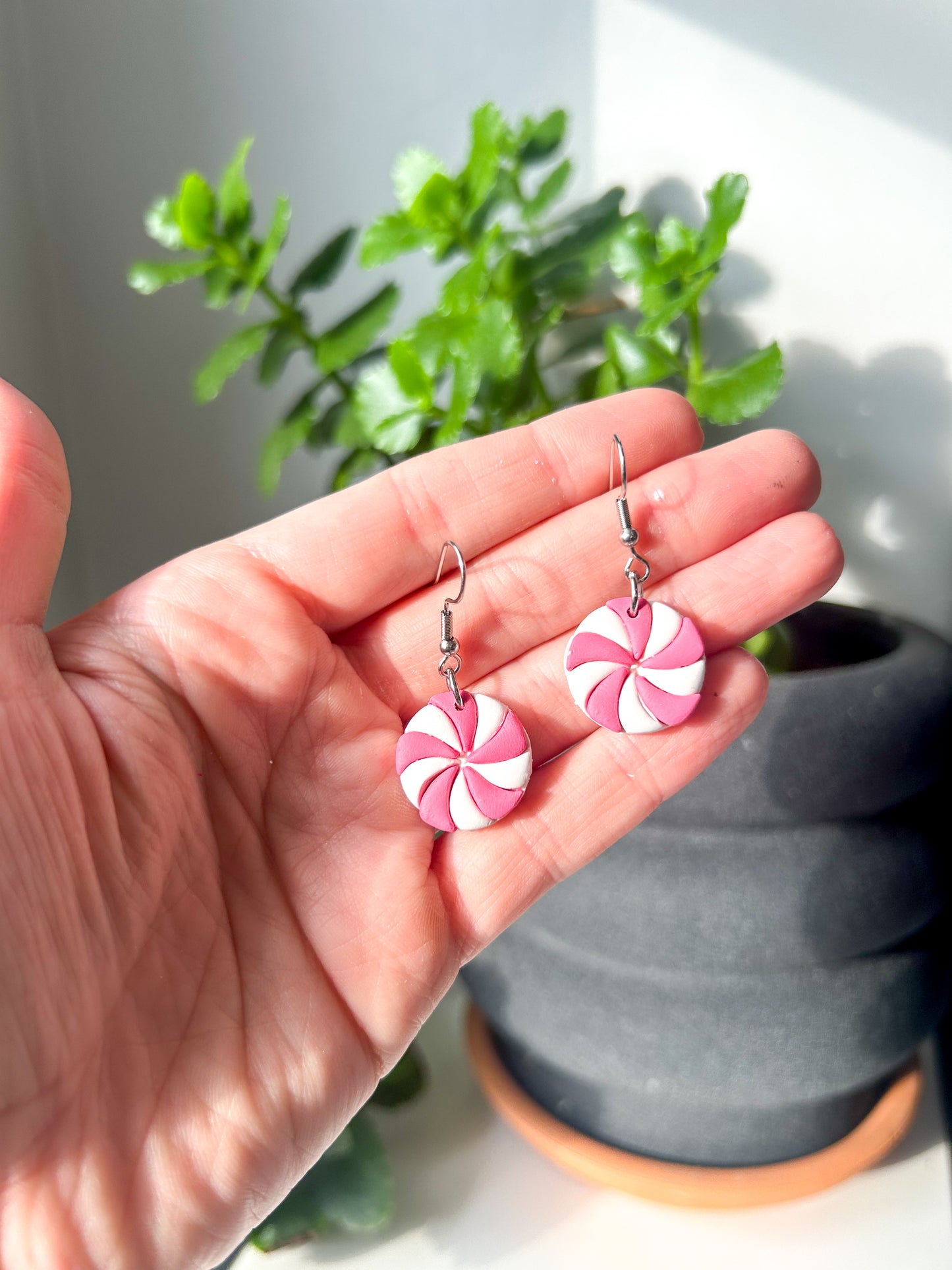 Pink Mint Dangles