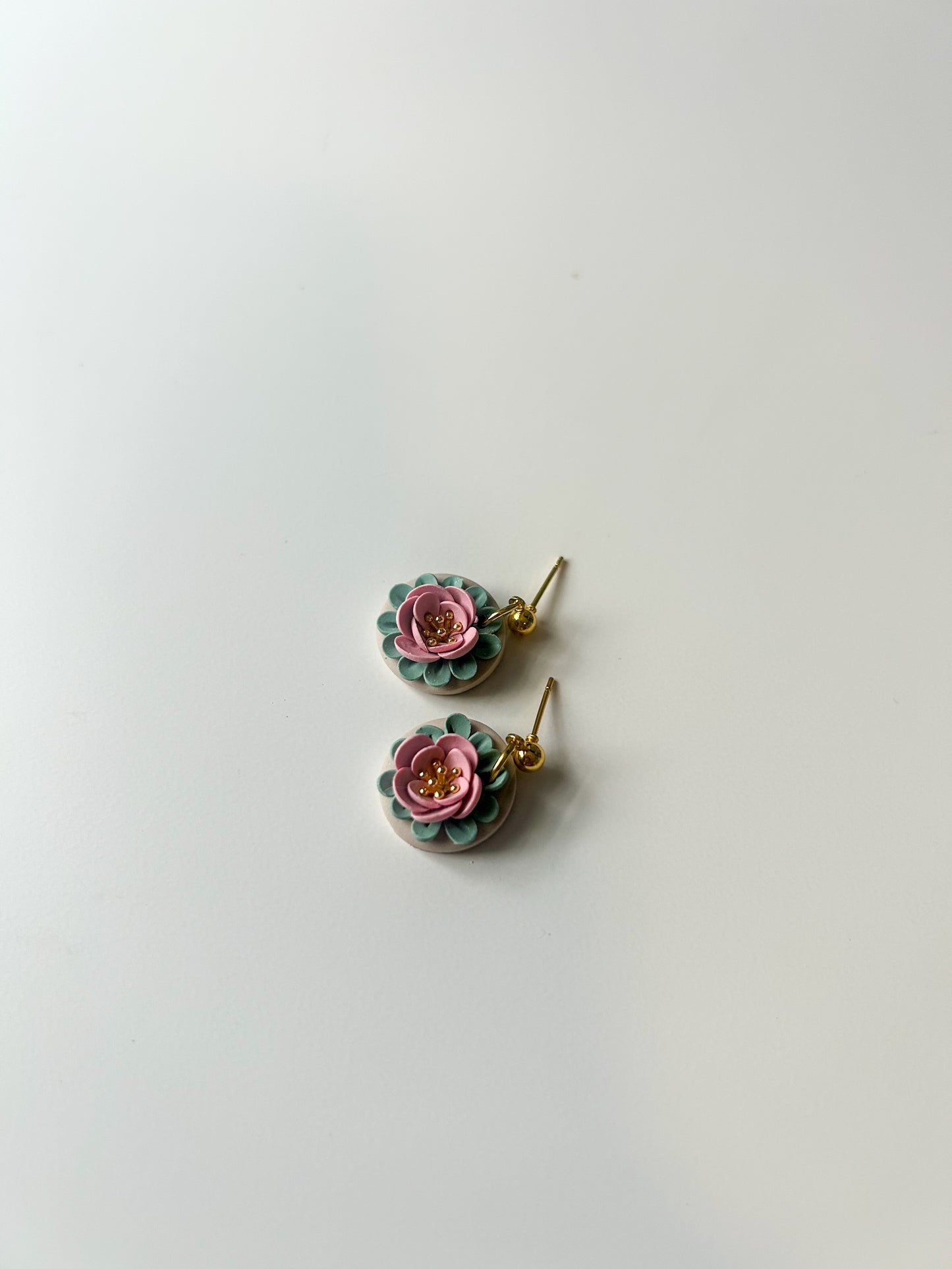 Sculpted Flower Mini Dangles