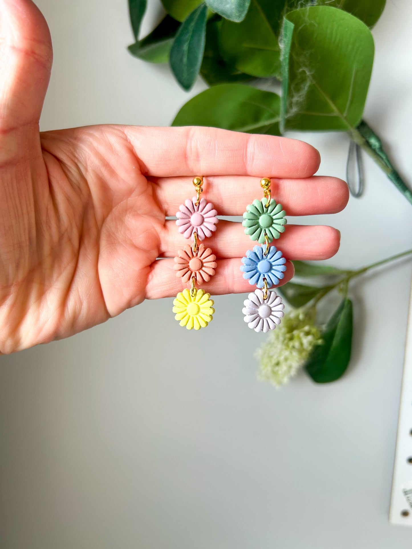 Rainbow Daisy Mini Dangles