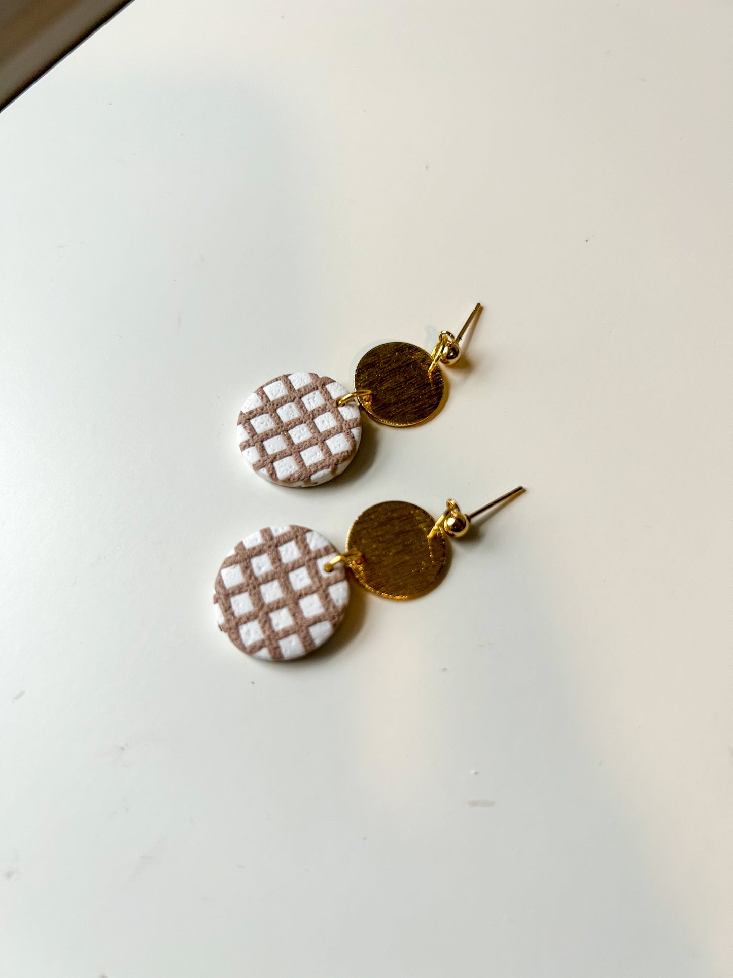 Nude Grid Rosie Dangles