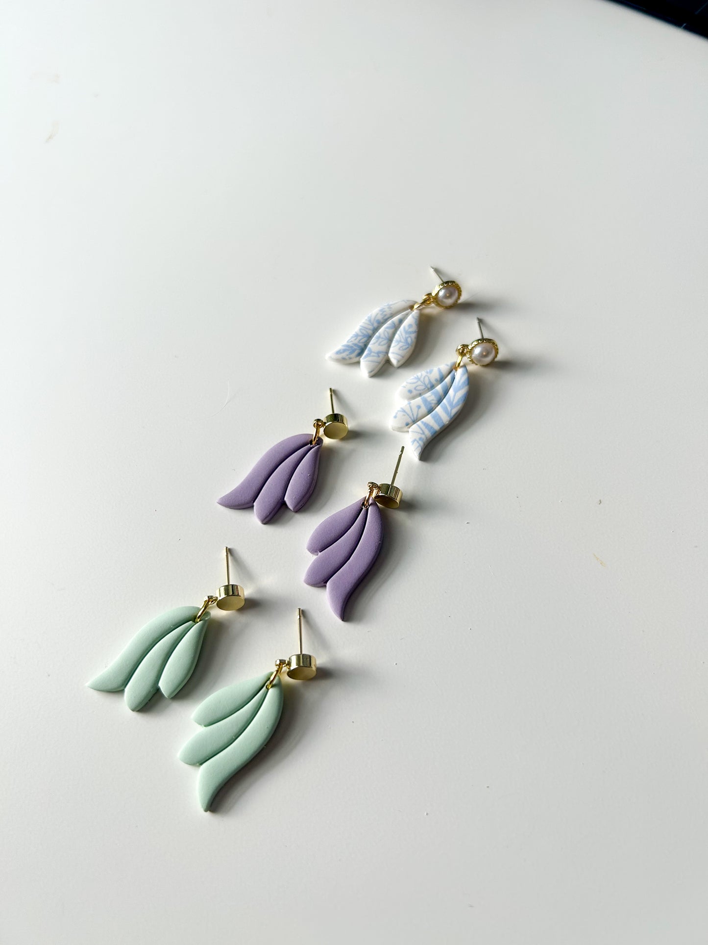 Mirrored Flora Dangles