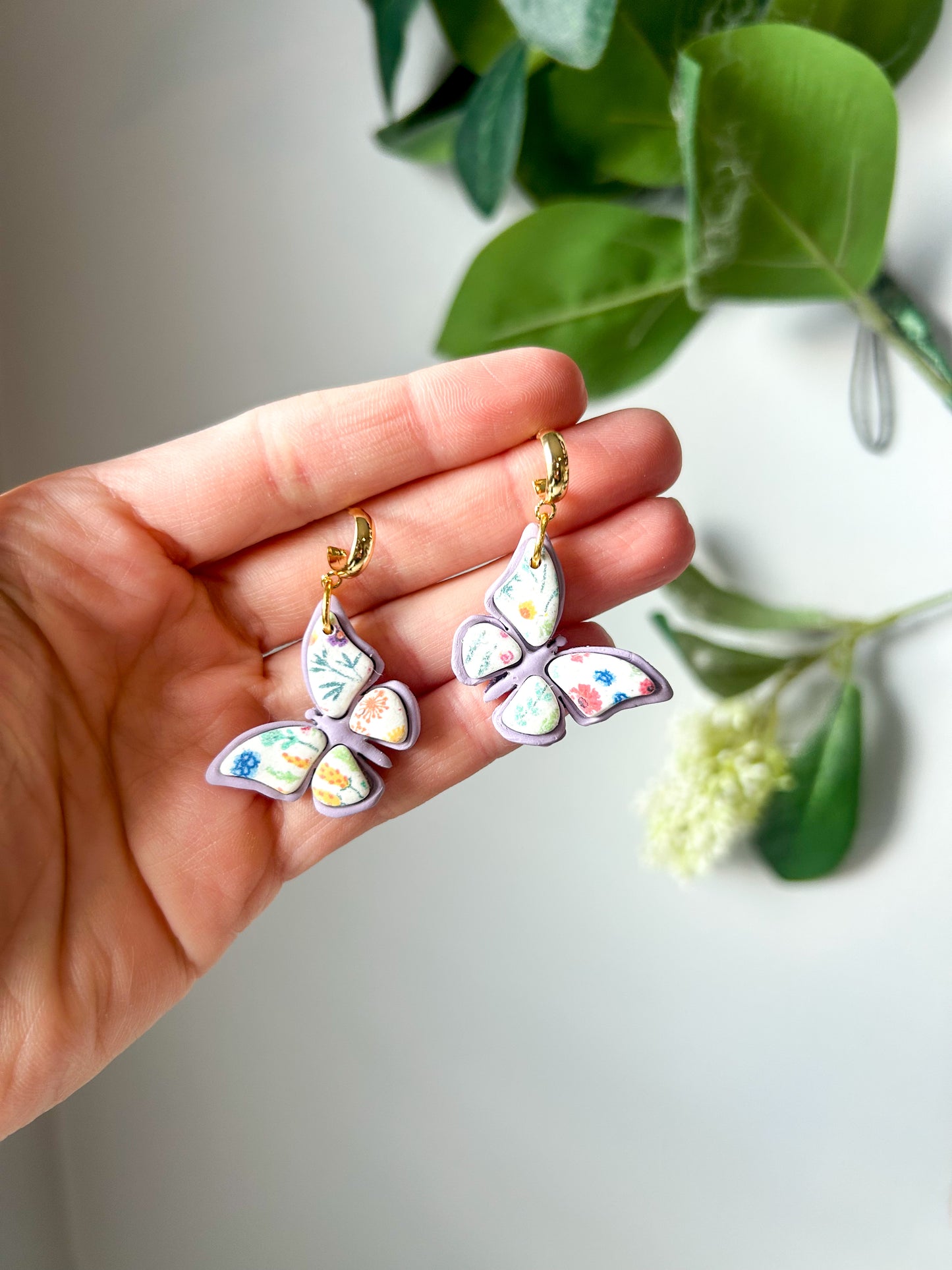 Butterfly Inlay Dangles