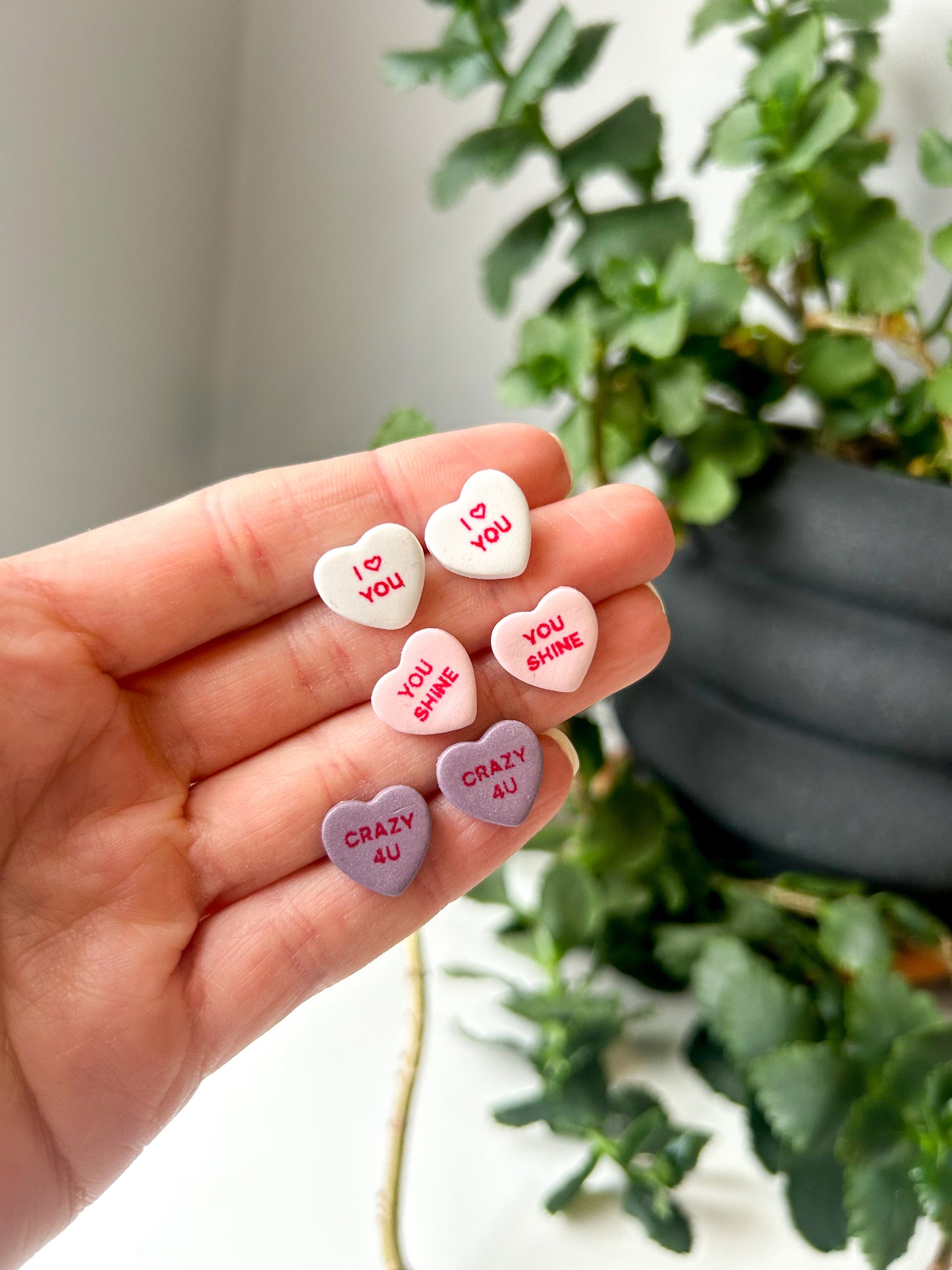 Conversation Heart MYSTERY Studs