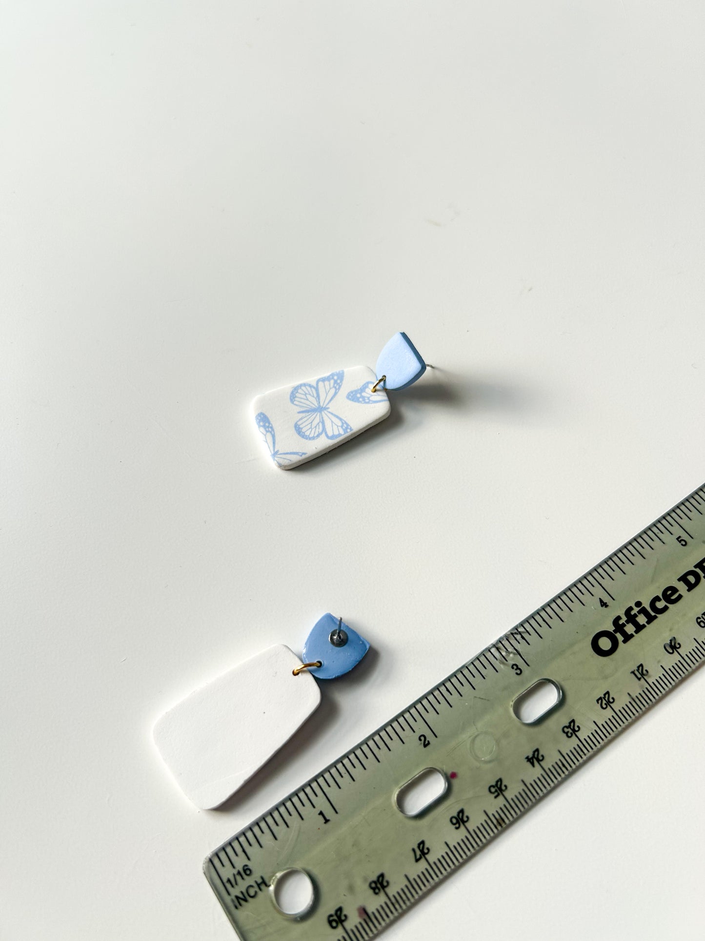 Blue Butterfly Drop Dangles