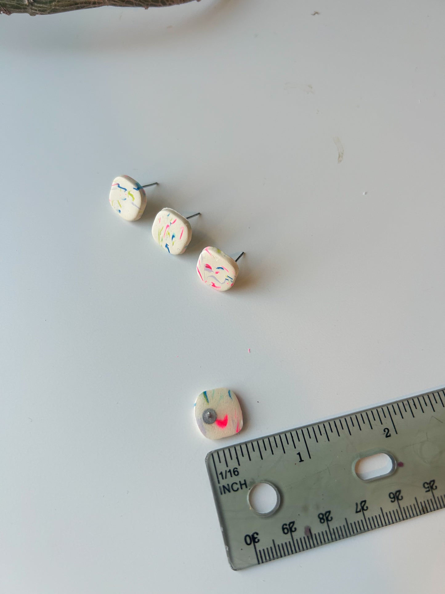 Confetti Swirl Studs