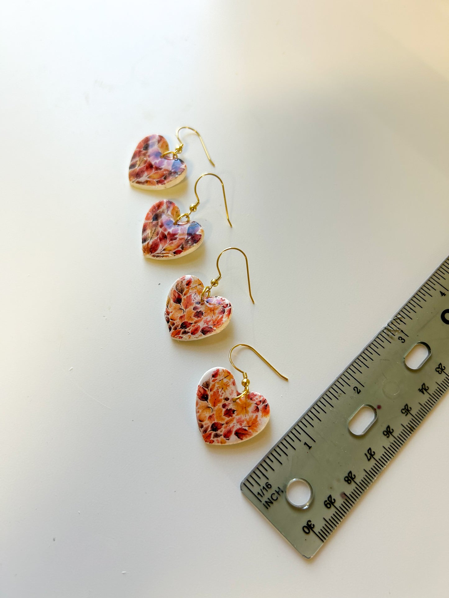 Leaf Heart Dangles