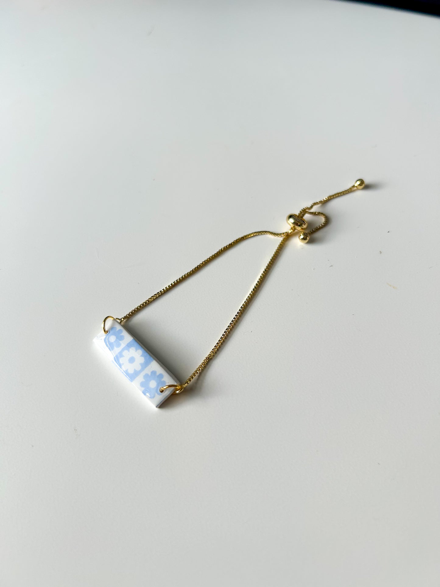 Blue Flower Bracelet
