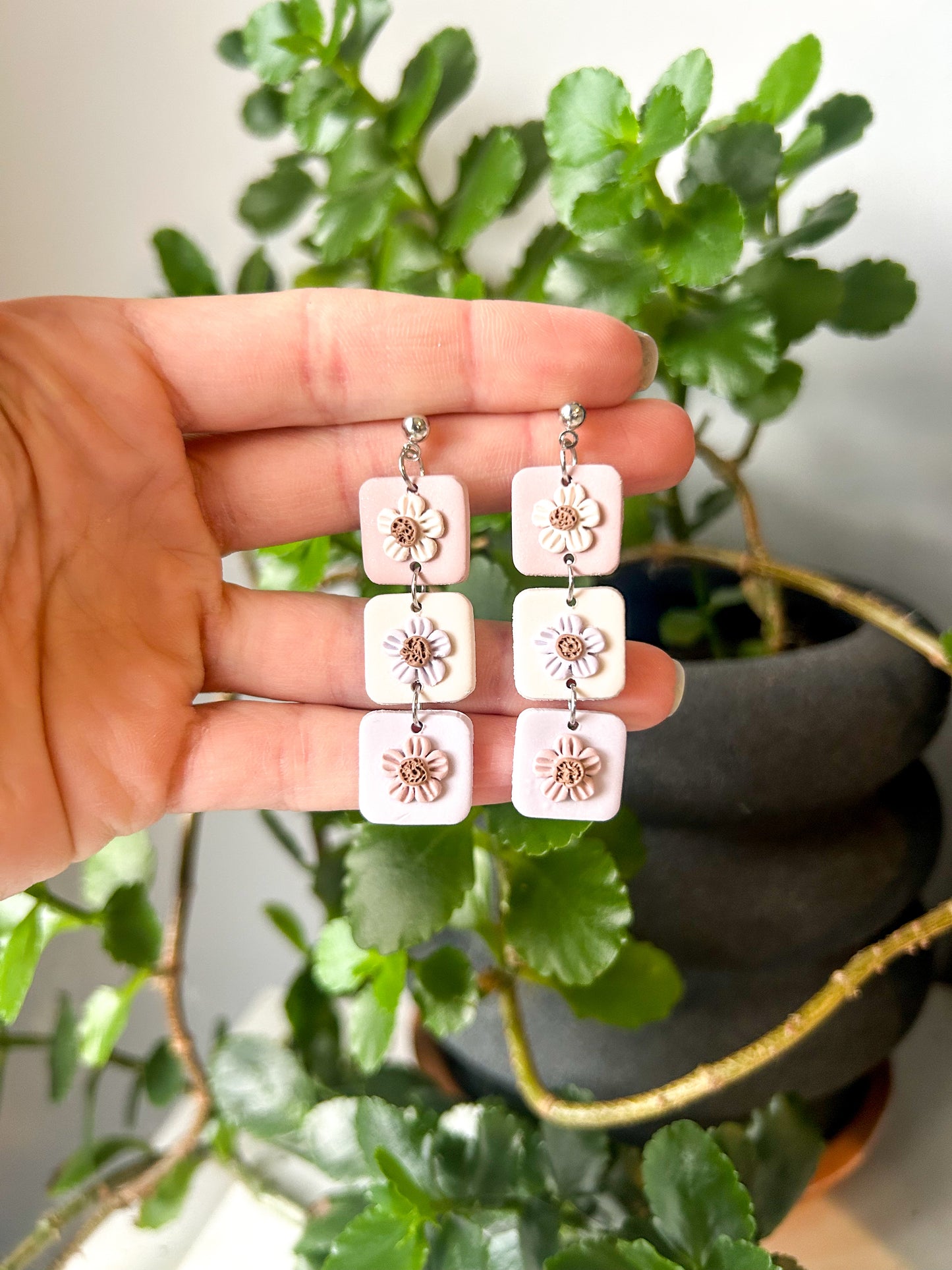 Triple Stack Flower Dangles