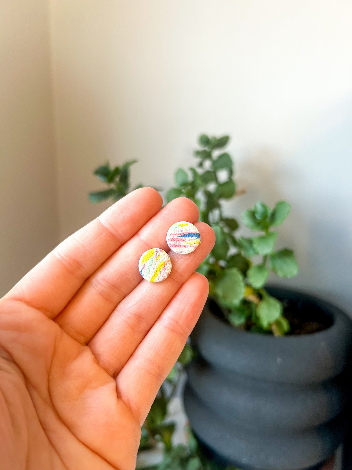 Confetti Swirl Studs