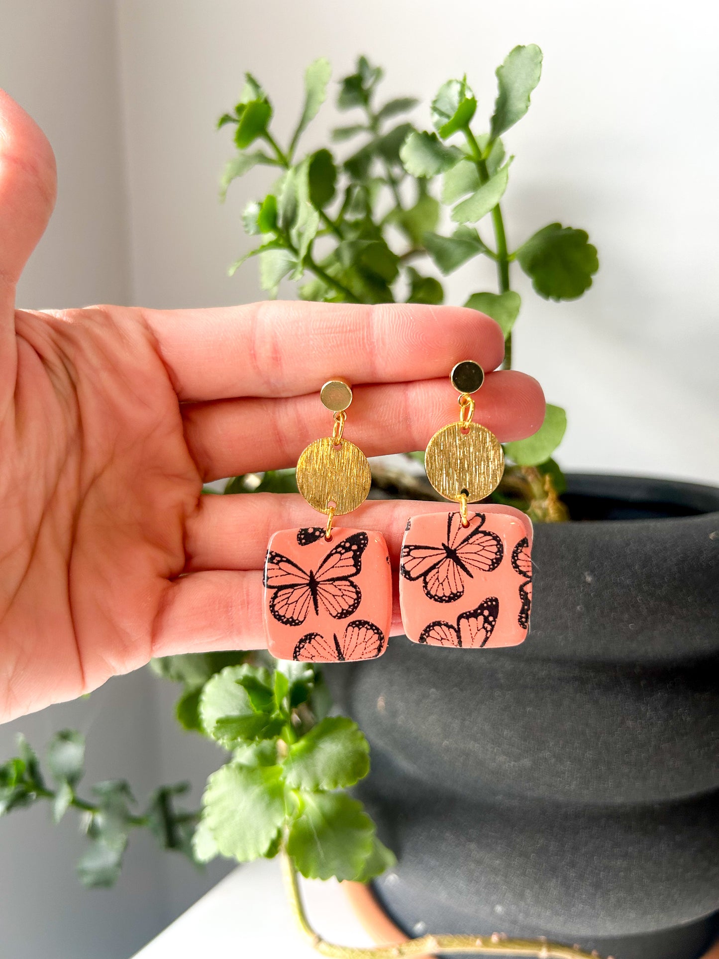 Butterfly Square Dangles