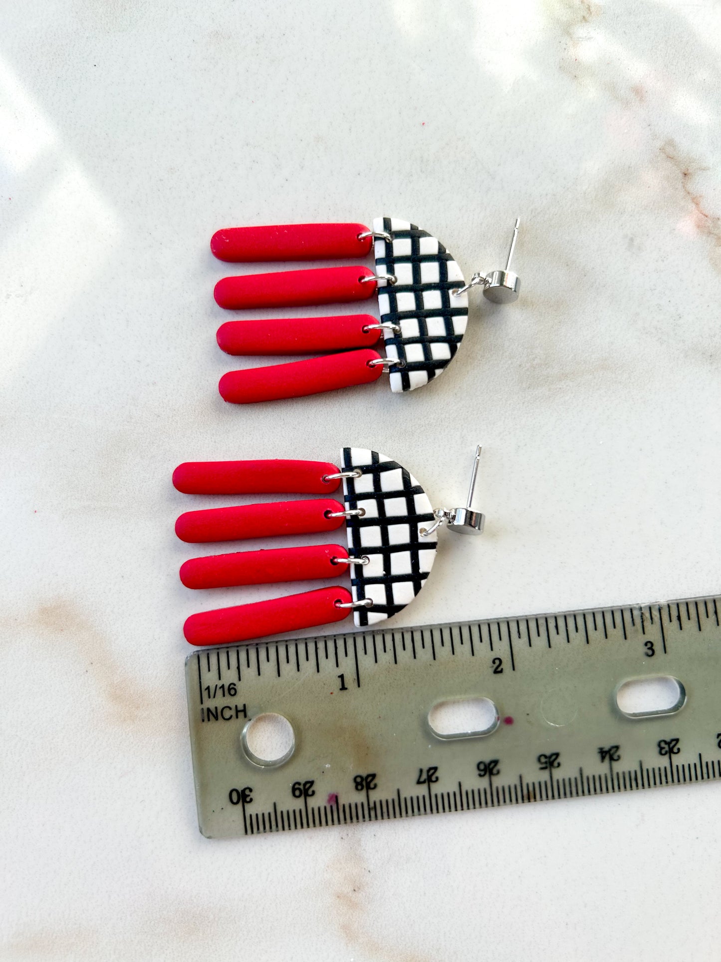 Grid Half Circle Dangles