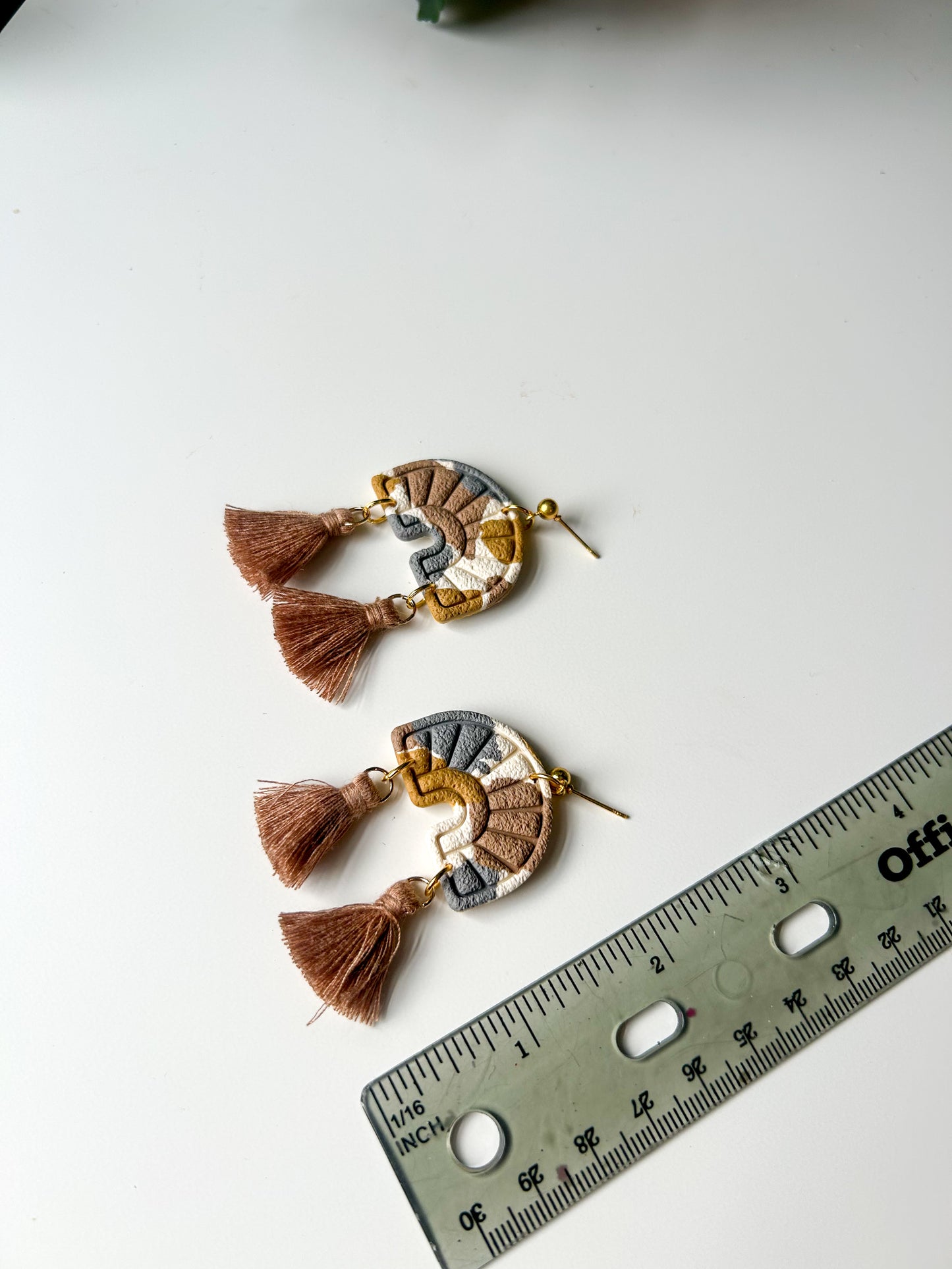 Neutral Tassel Dangles