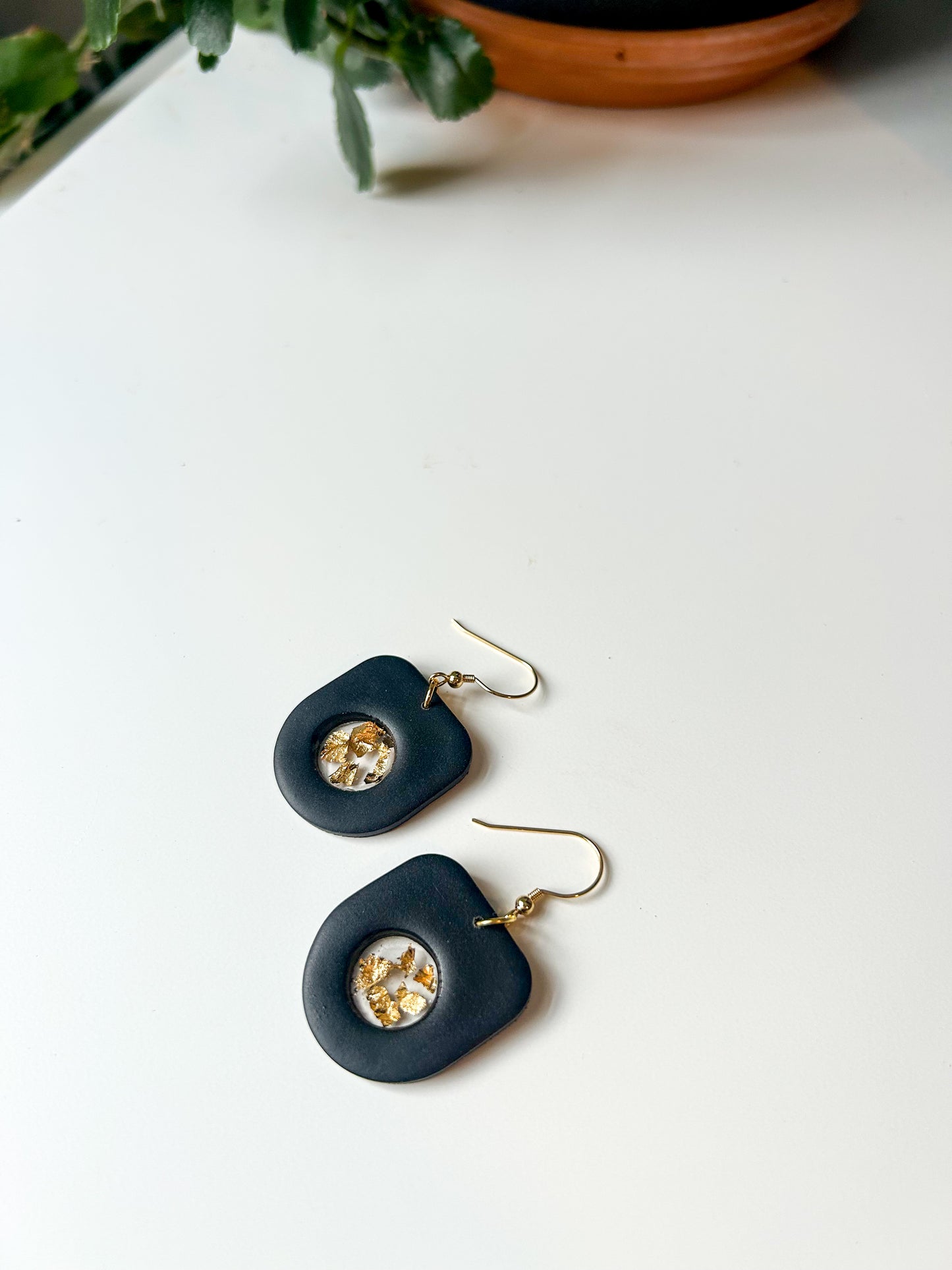 Black and Foil Window Dangles
