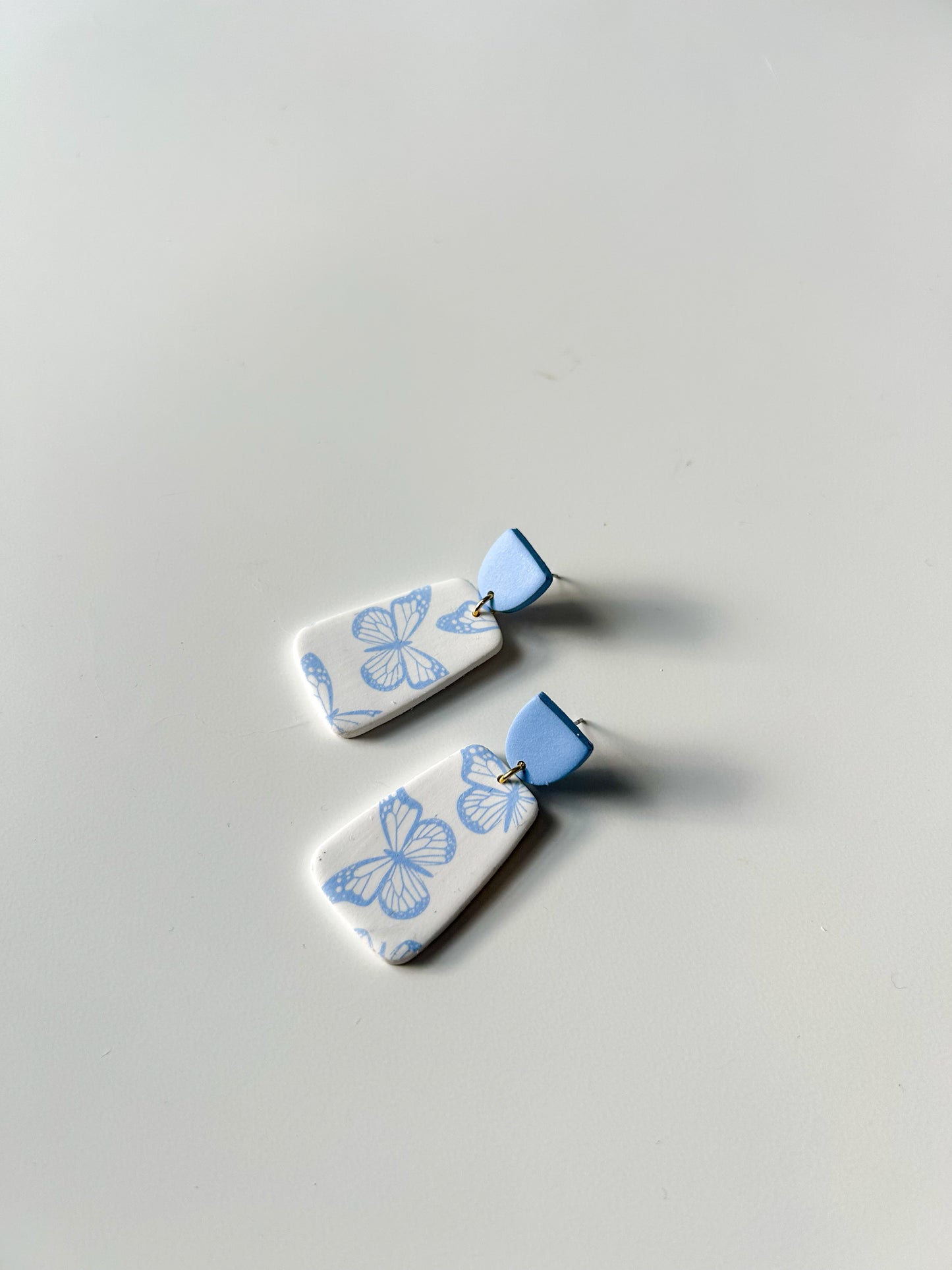 Blue Butterfly Drop Dangles