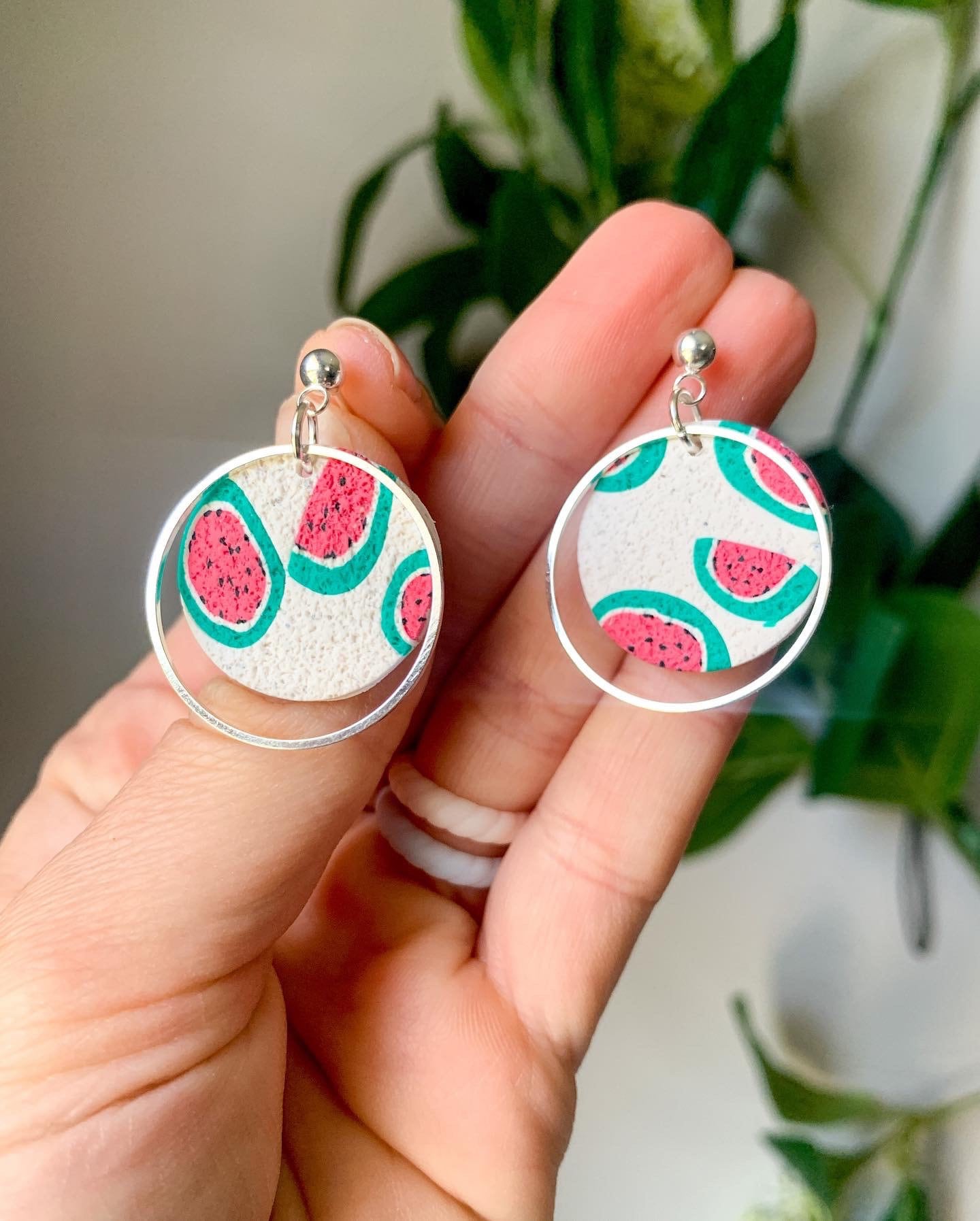 Watermelon One Inch Dangles