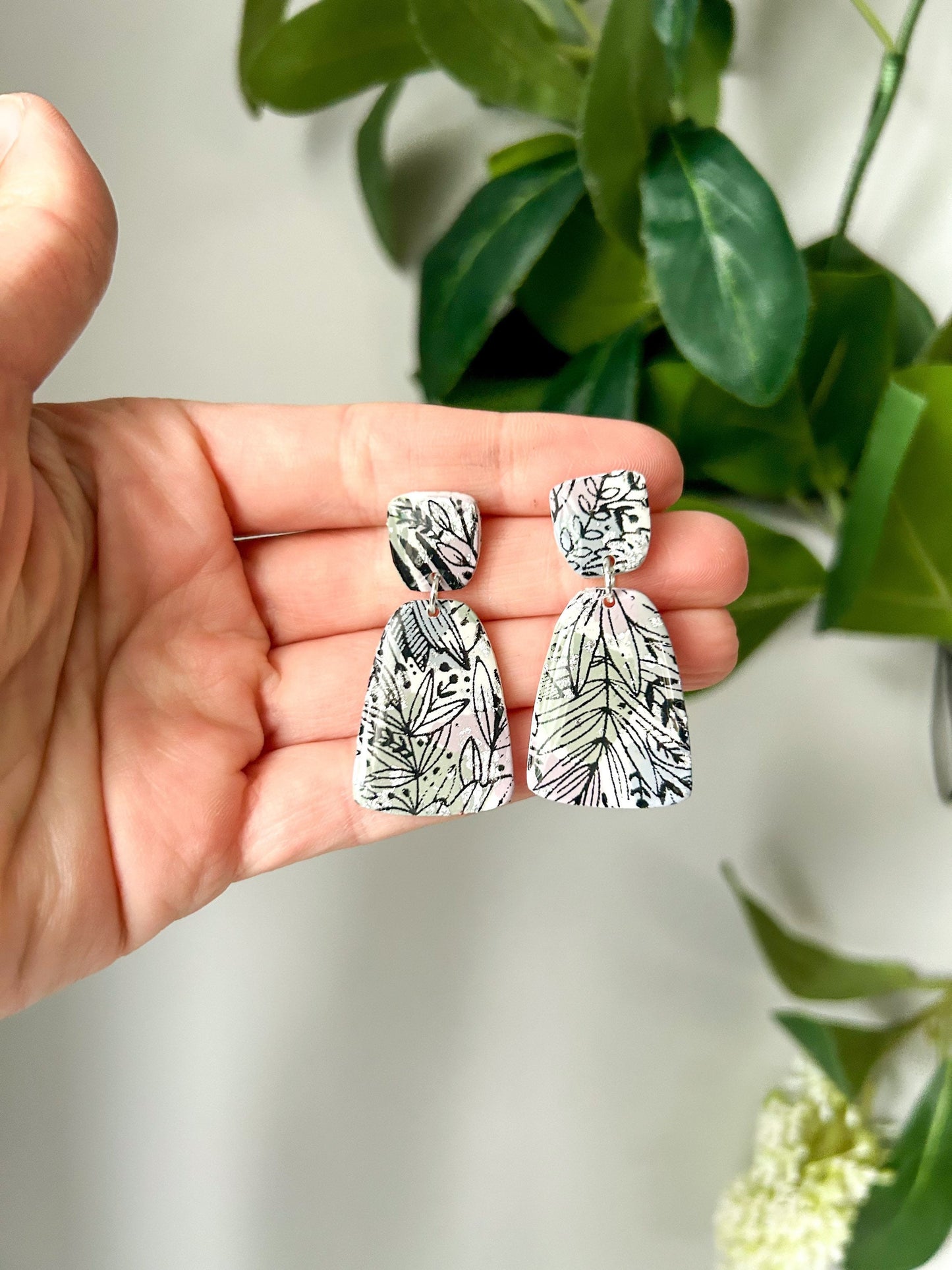 Rectangle Teardrop Dangles