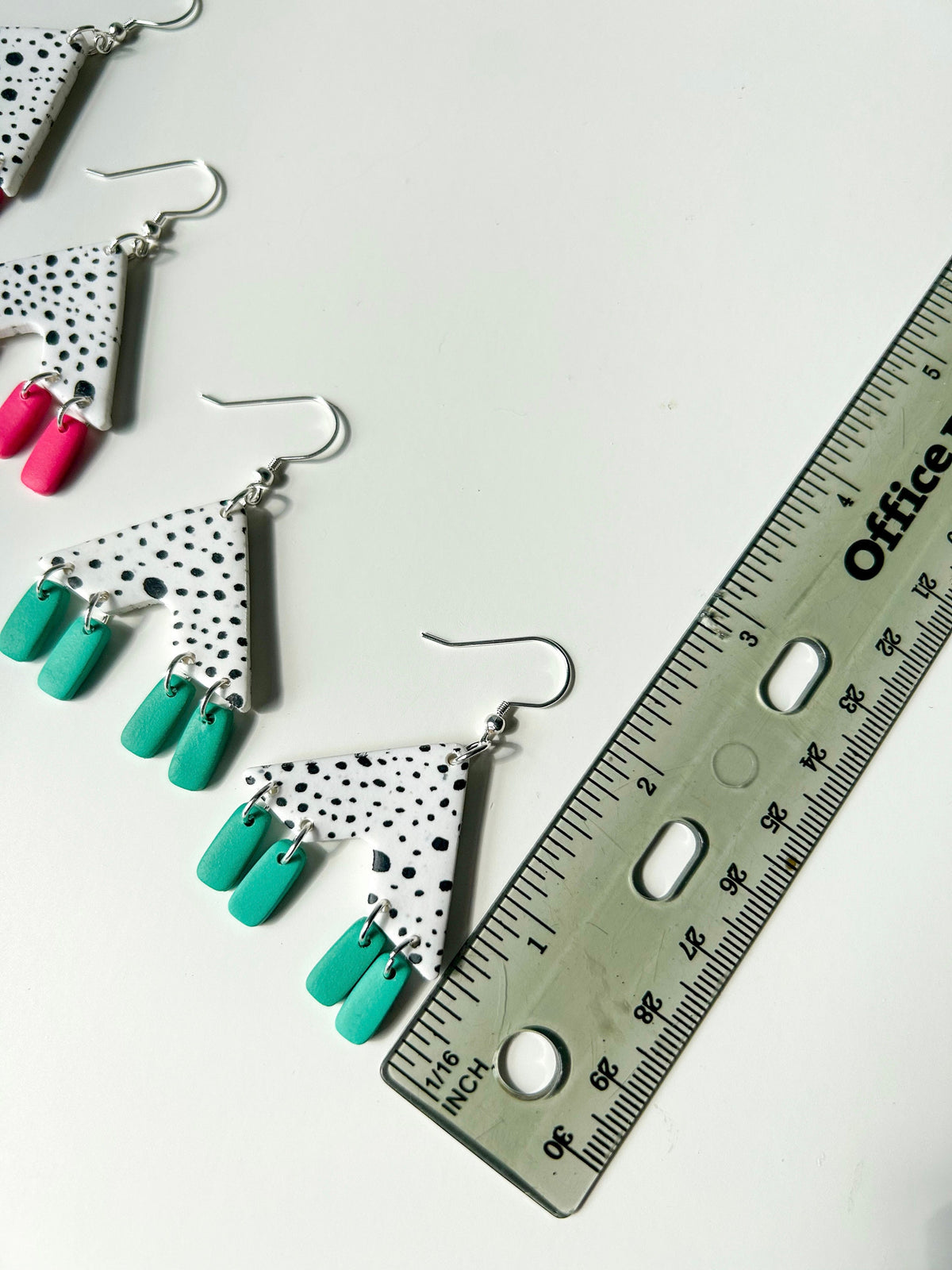 Dalmatian Chevron Dangles