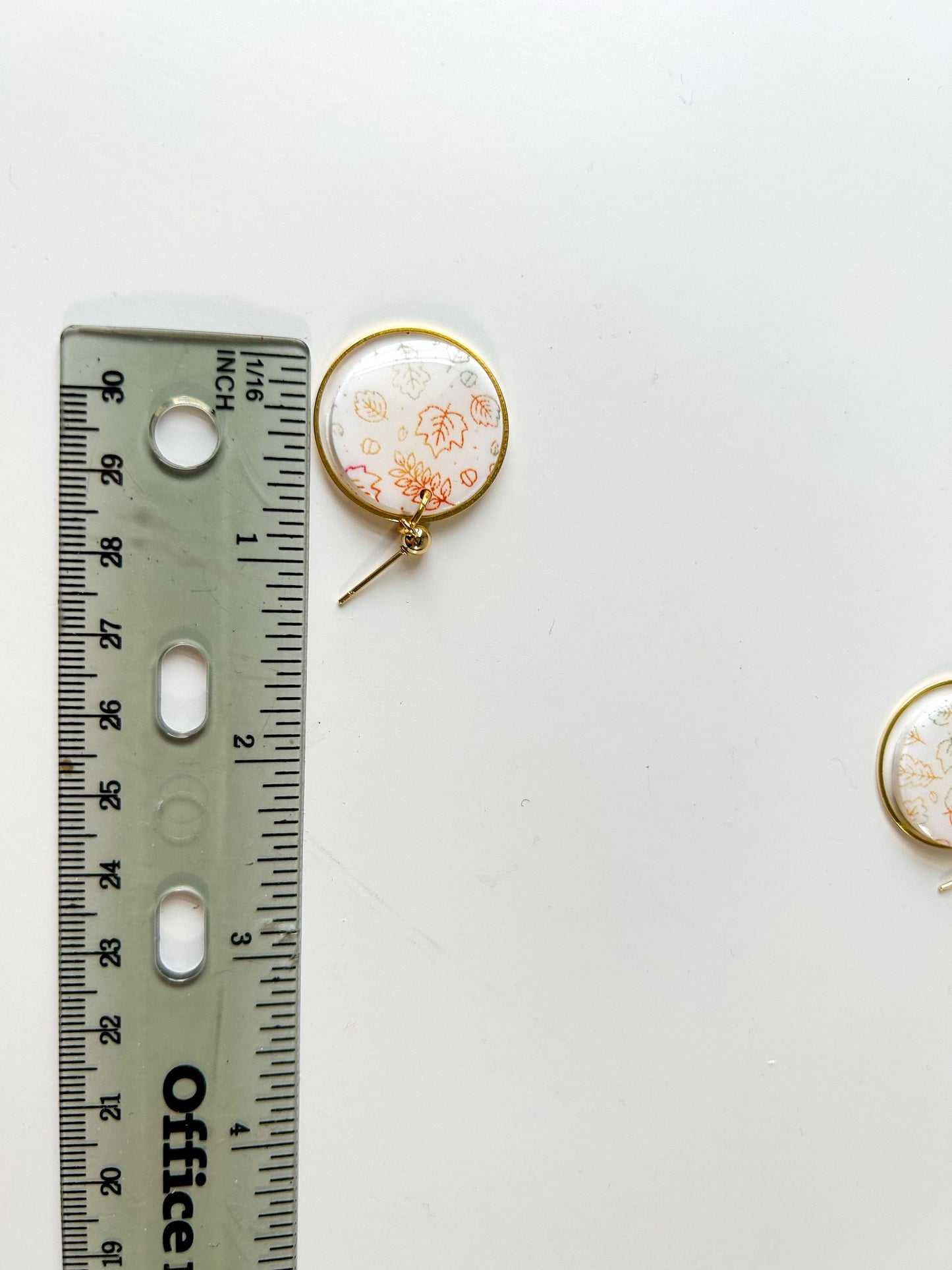 Fall Leaf Stencil One Inch Dangles