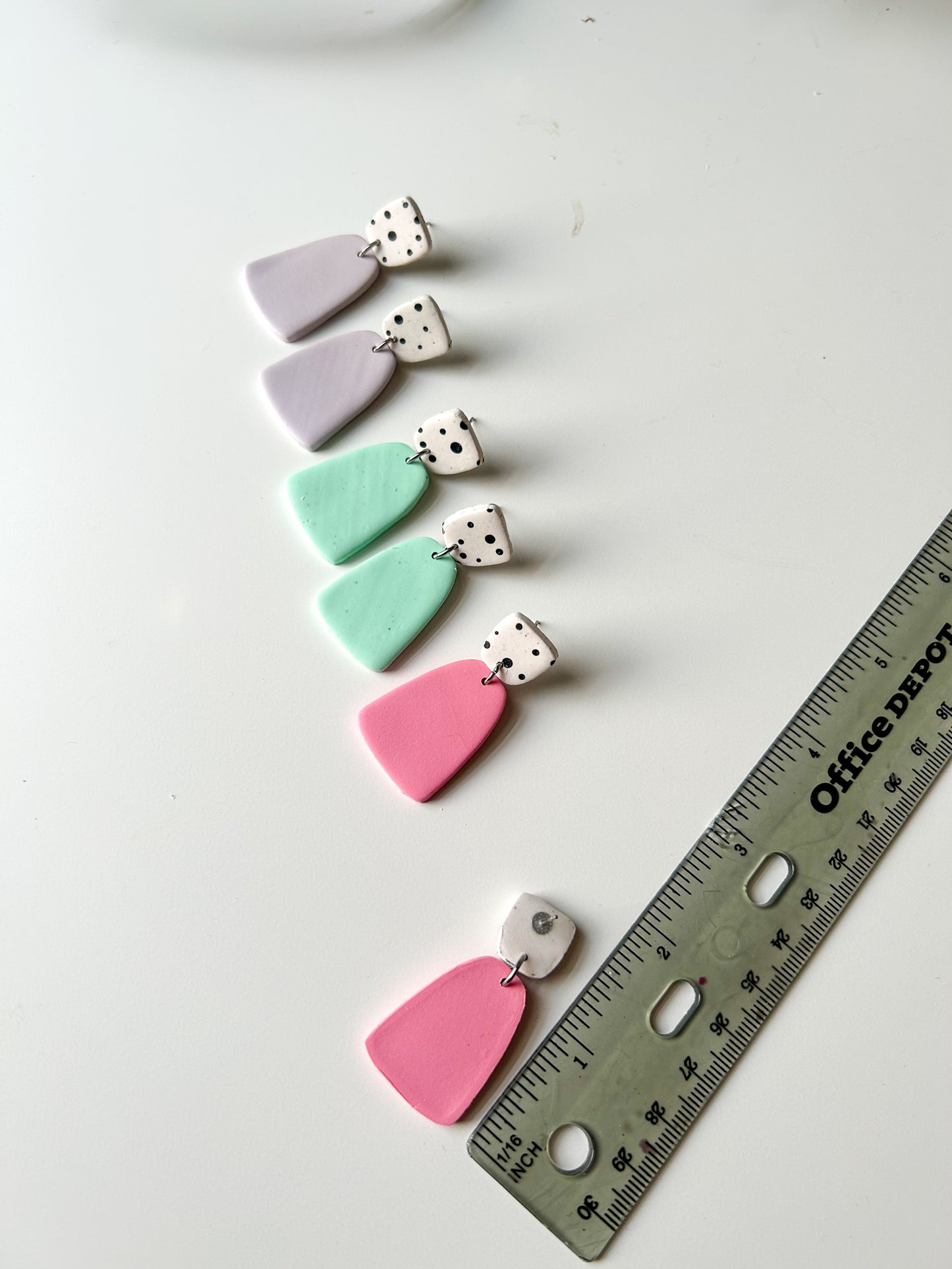 Polkadot Top Drop Dangles