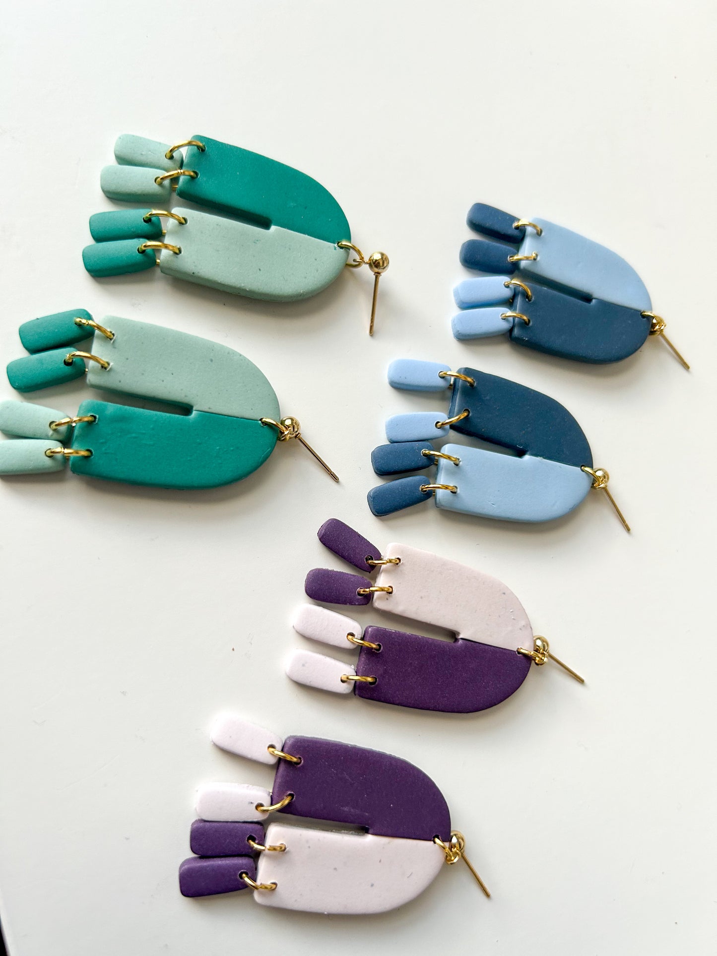 Colorblock Arch Dangles