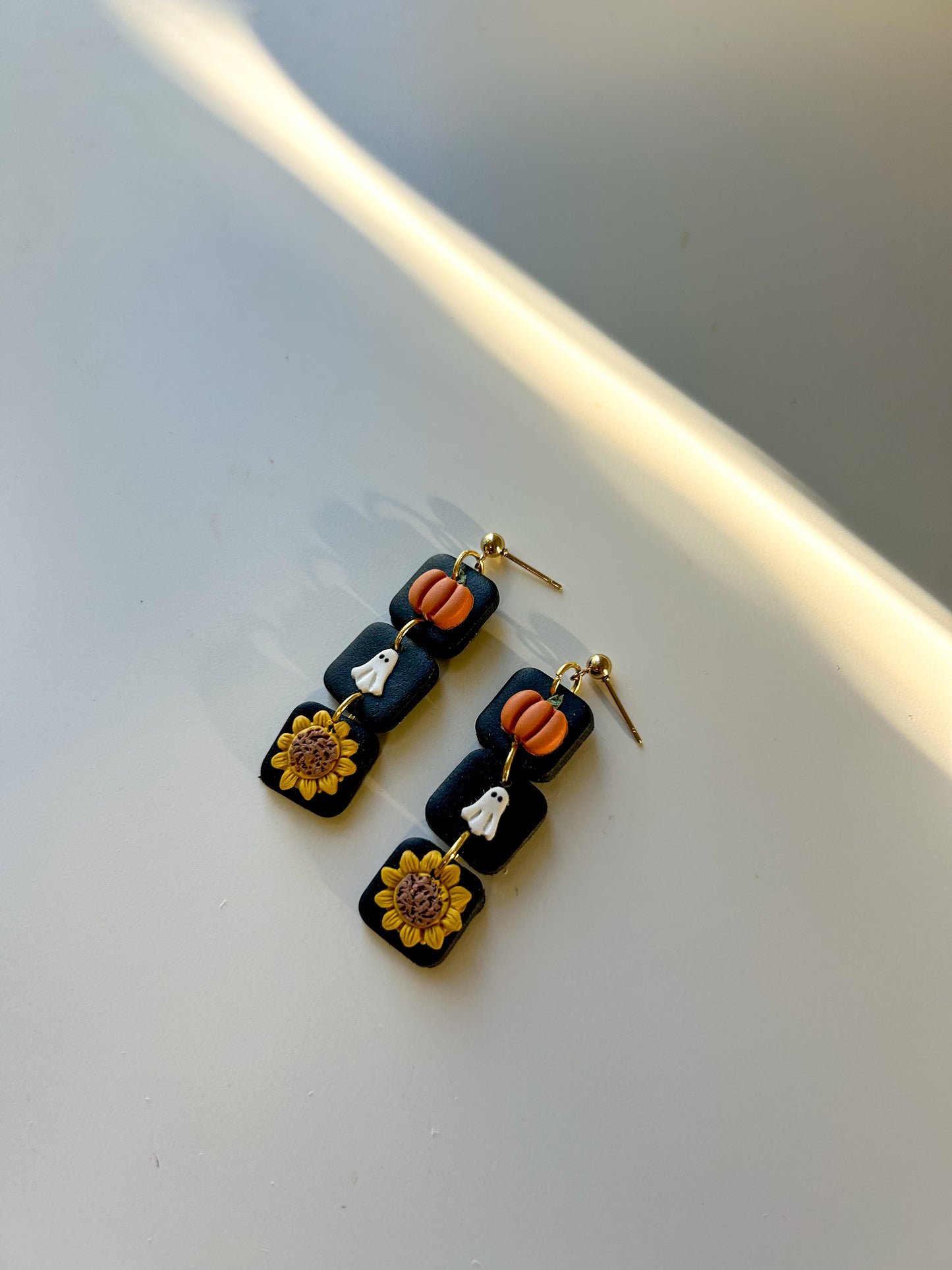 Spooky Triple Stack Square Dangles