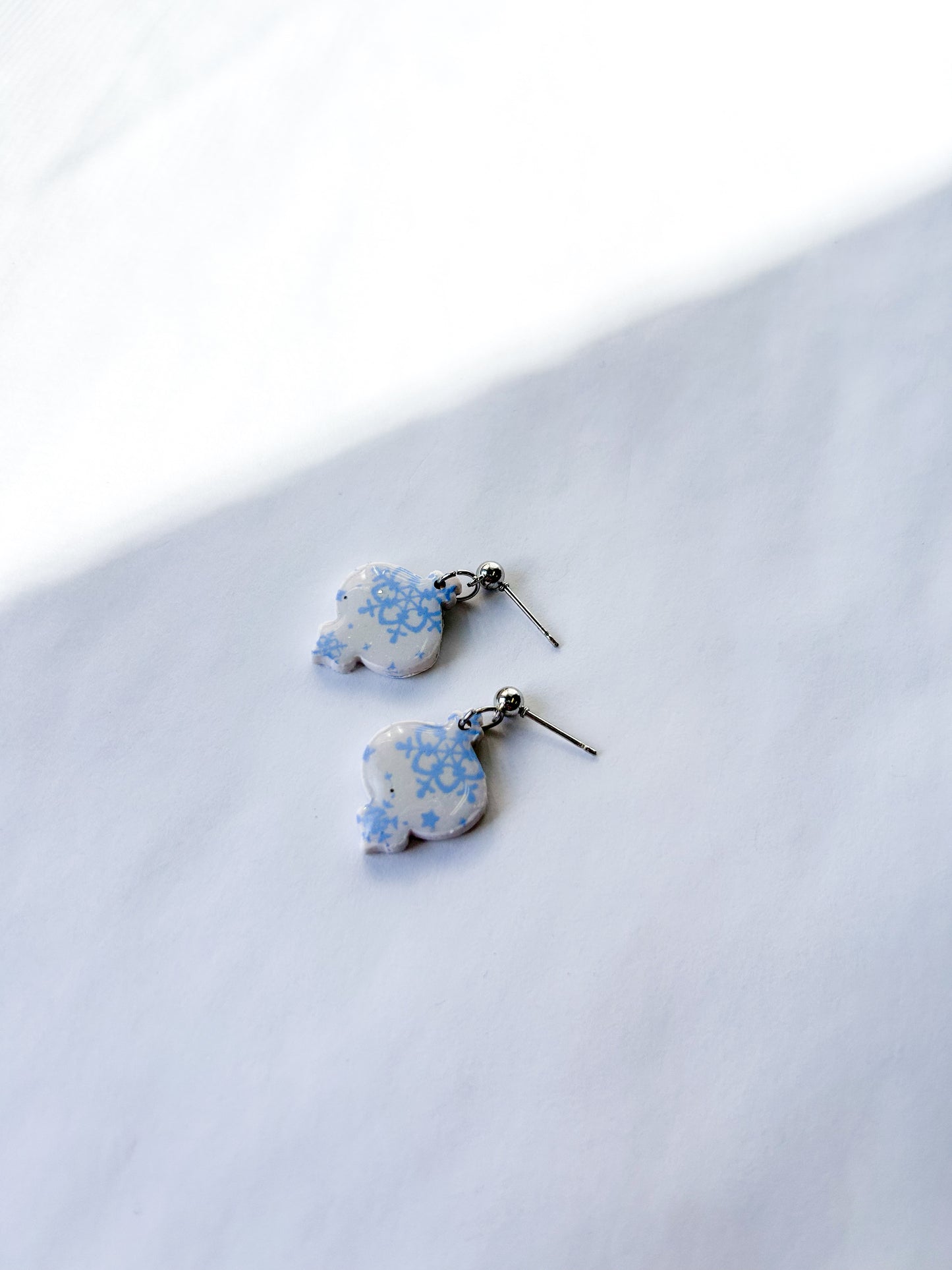 Blue and White Ornament Dangles