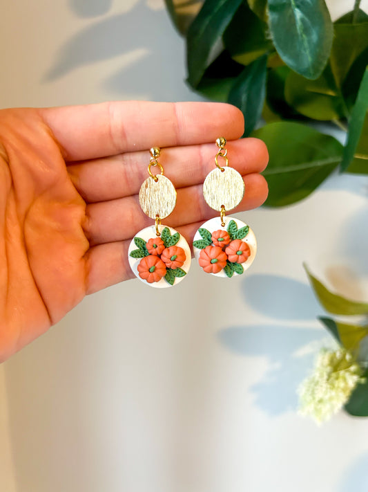 Pumpkin Cluster Dangles Orange