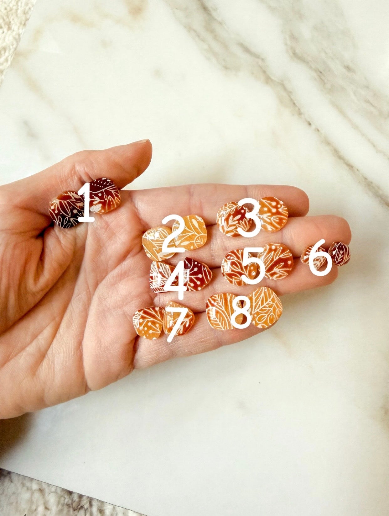 Toasted Transluscent Studs