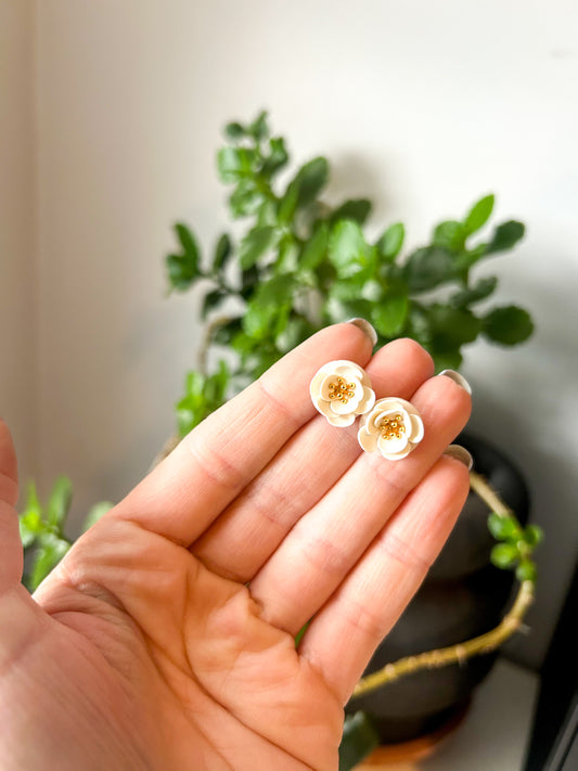 Sculpted Flower Studs