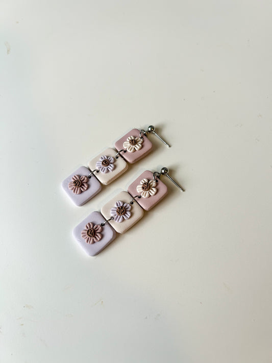 Triple Stack Flower Dangles