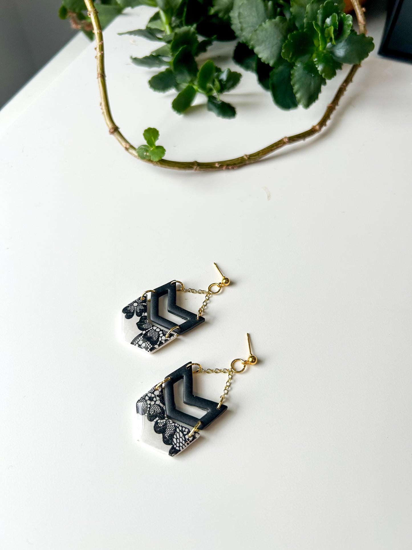 Lace Arrow Dangles