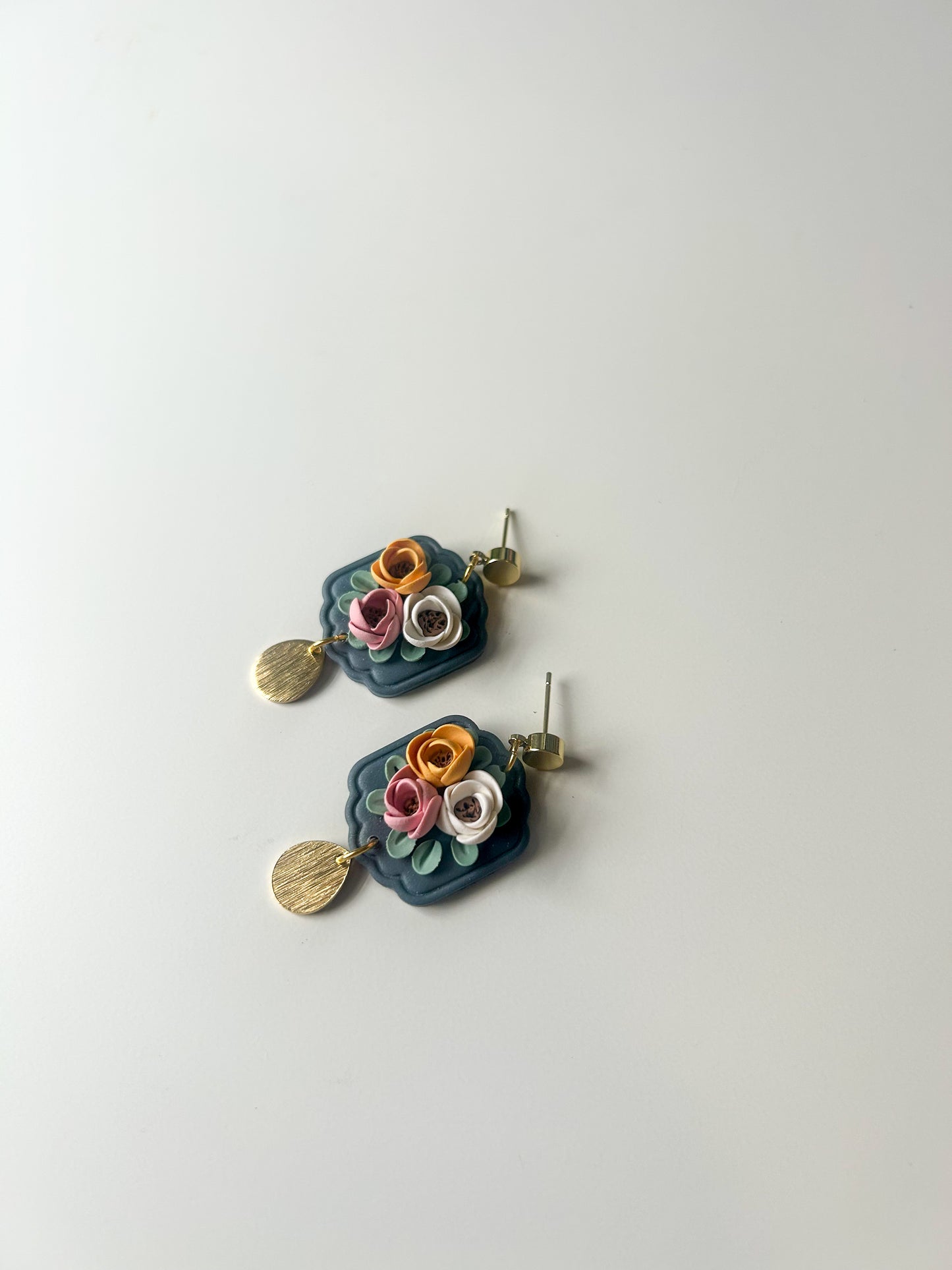 Rose Scallop Dangles