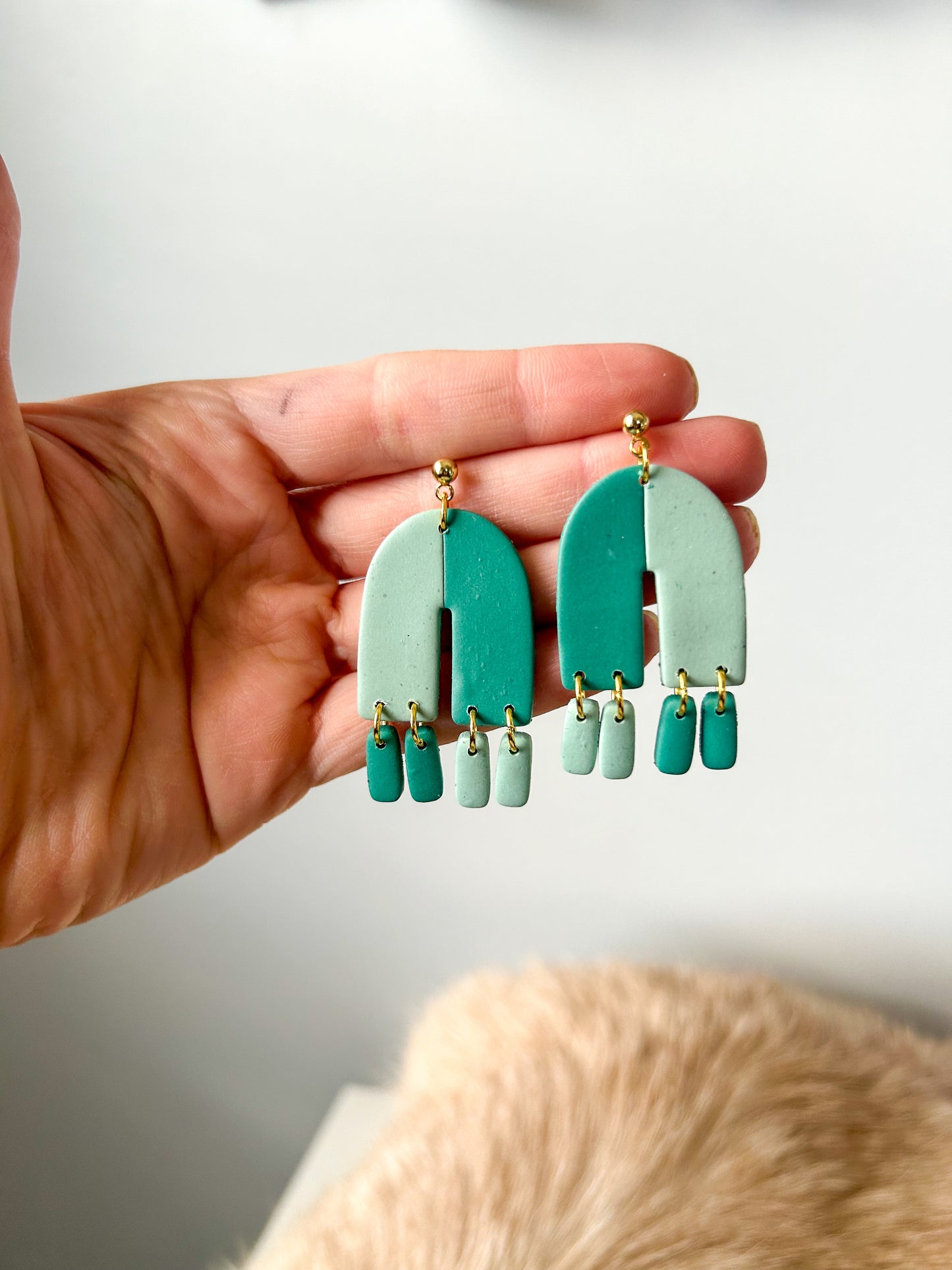 Colorblock Arch Dangles