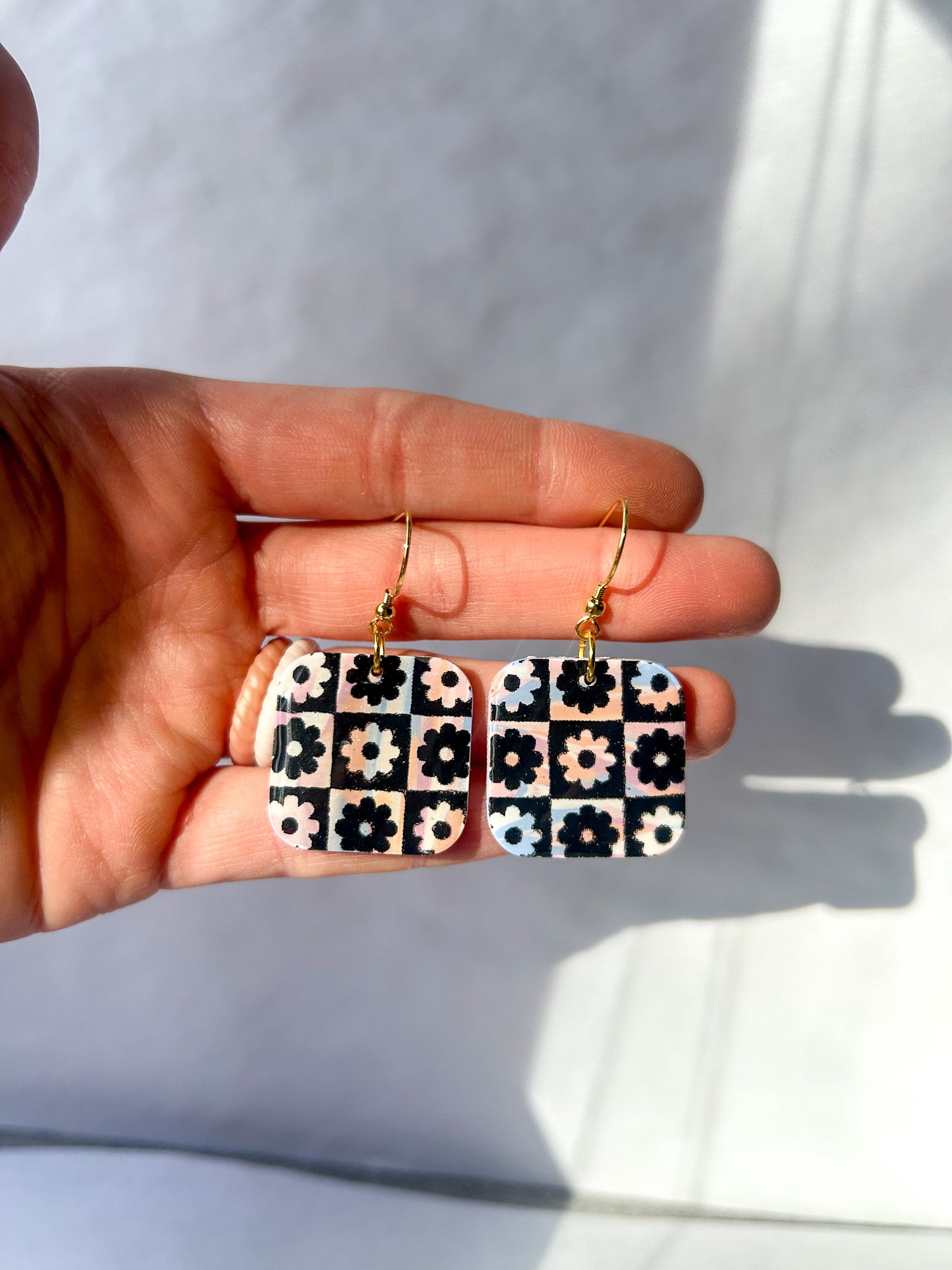 Flower Checker Dangles