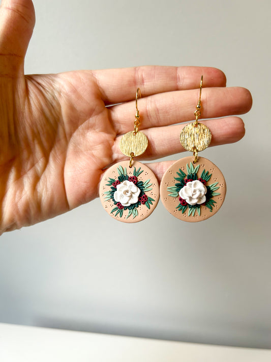 Festive Floral Dangles