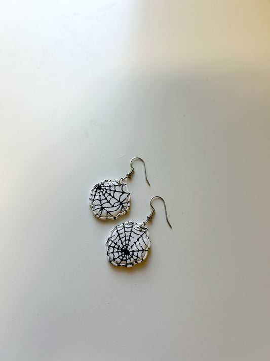 Spiderweb Oval Dangles