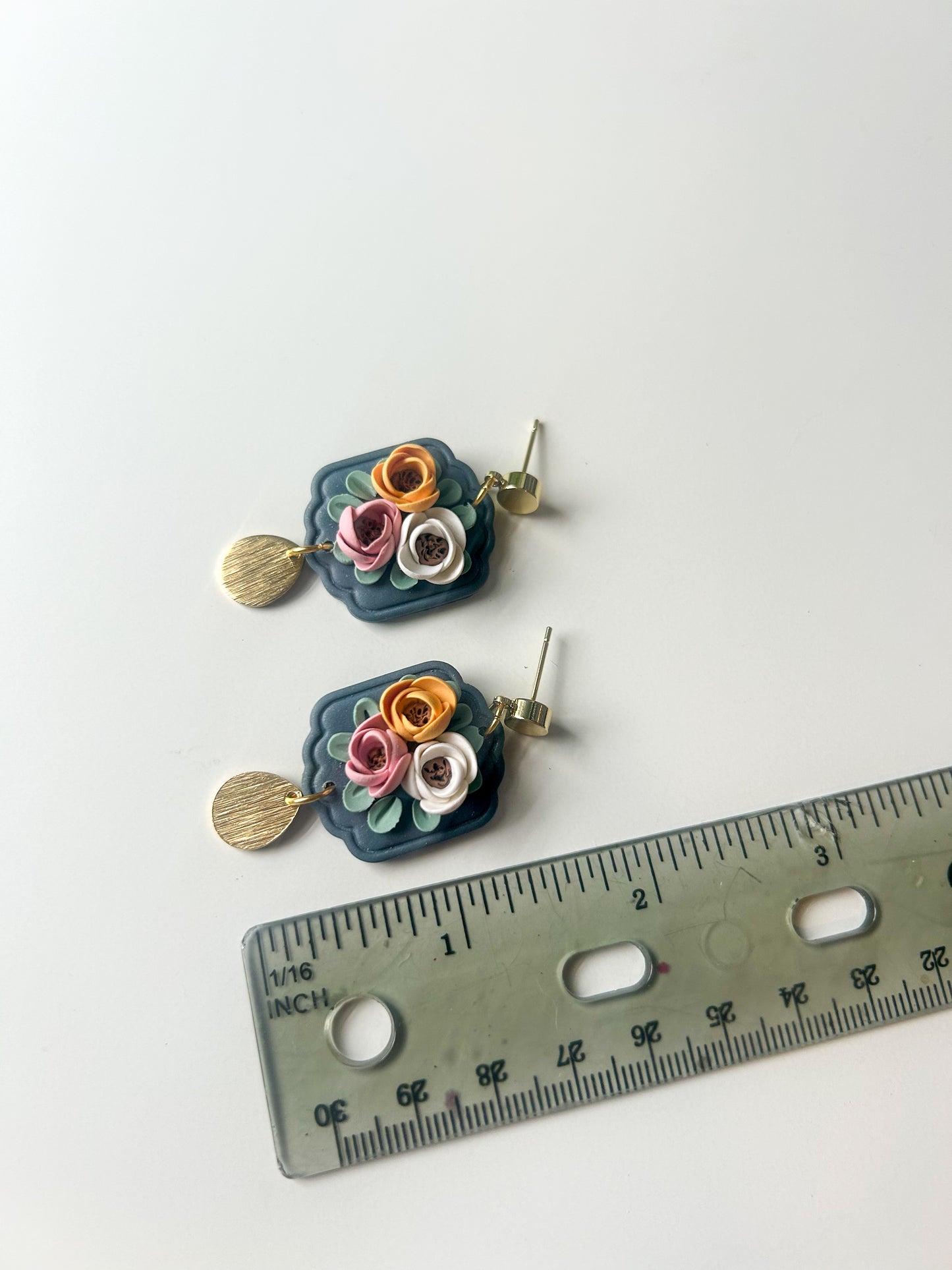 Rose Scallop Dangles