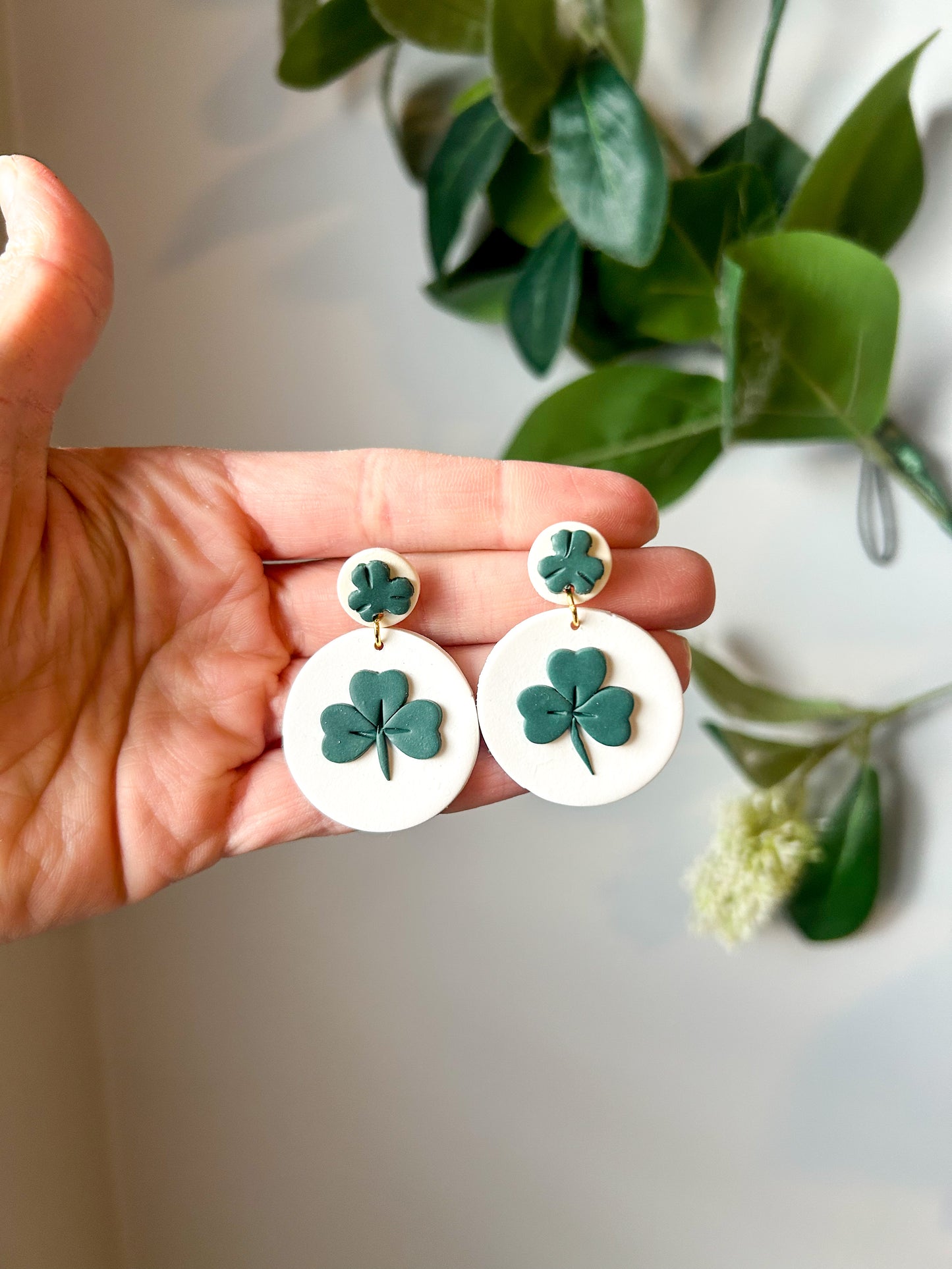 Clover Large Circle Dangles