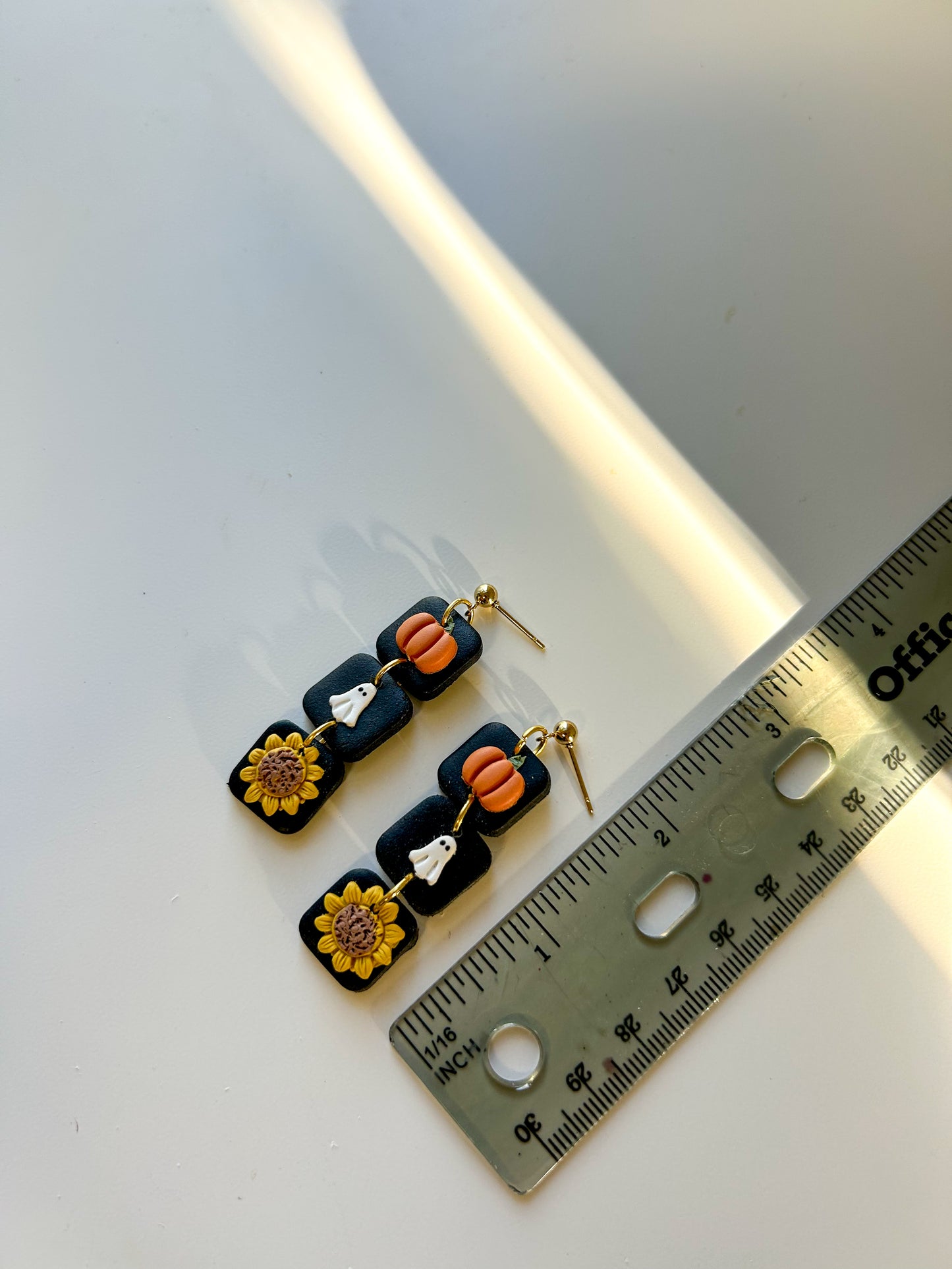 Spooky Triple Stack Square Dangles
