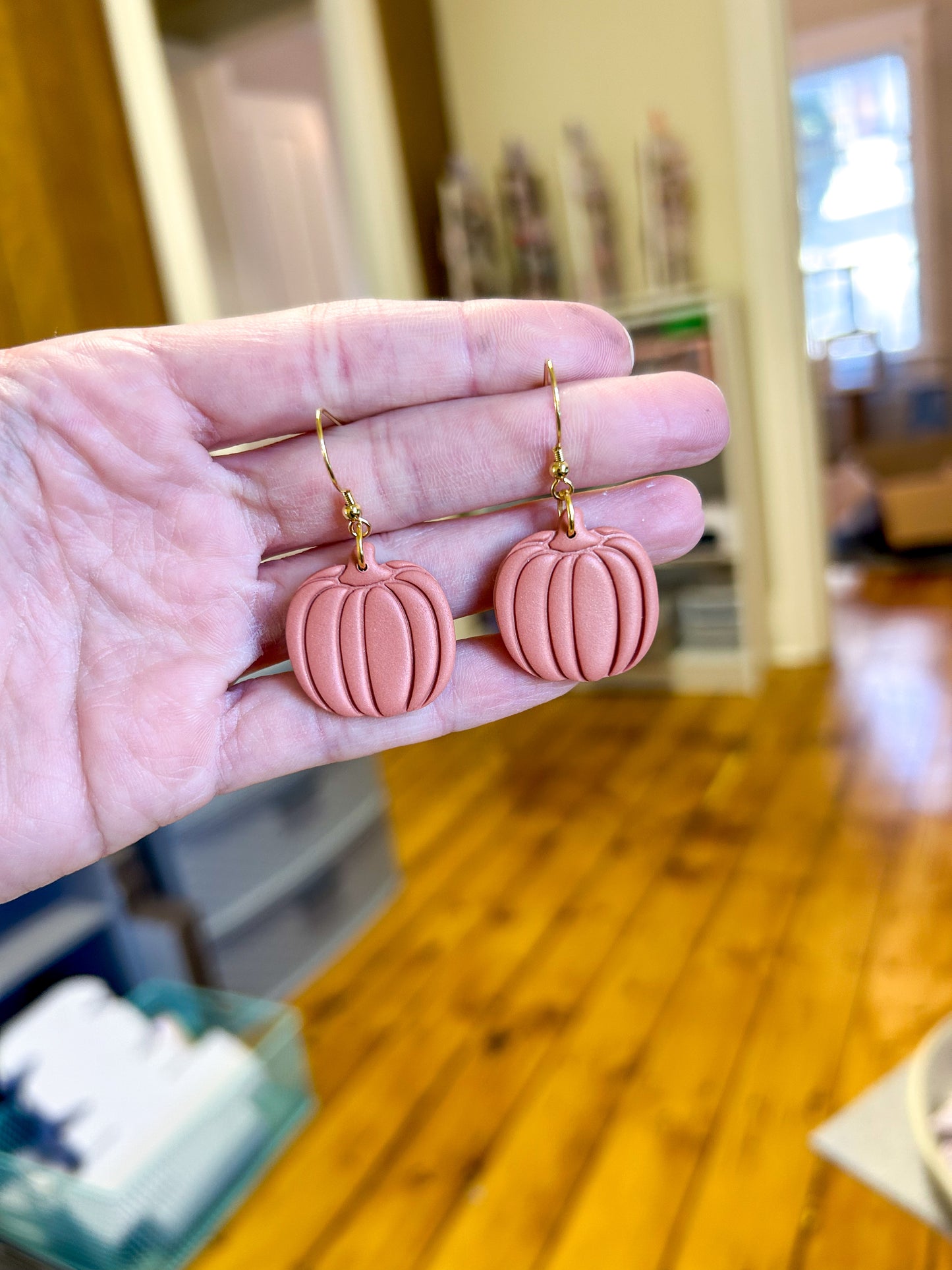 Large Pumpkin Dangles