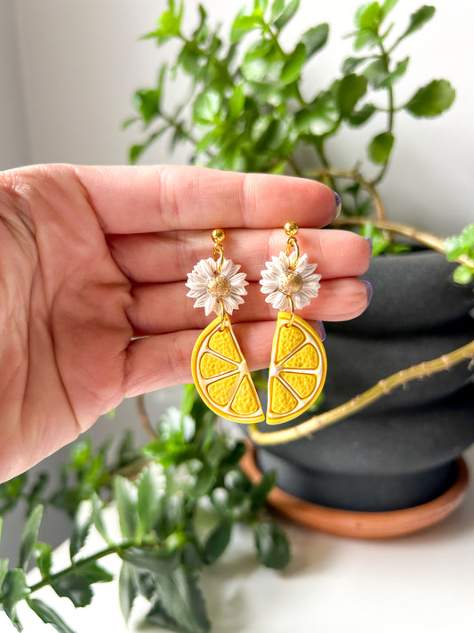 Lemon Daisy Dangles