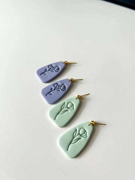 Flower Stamp Dangles