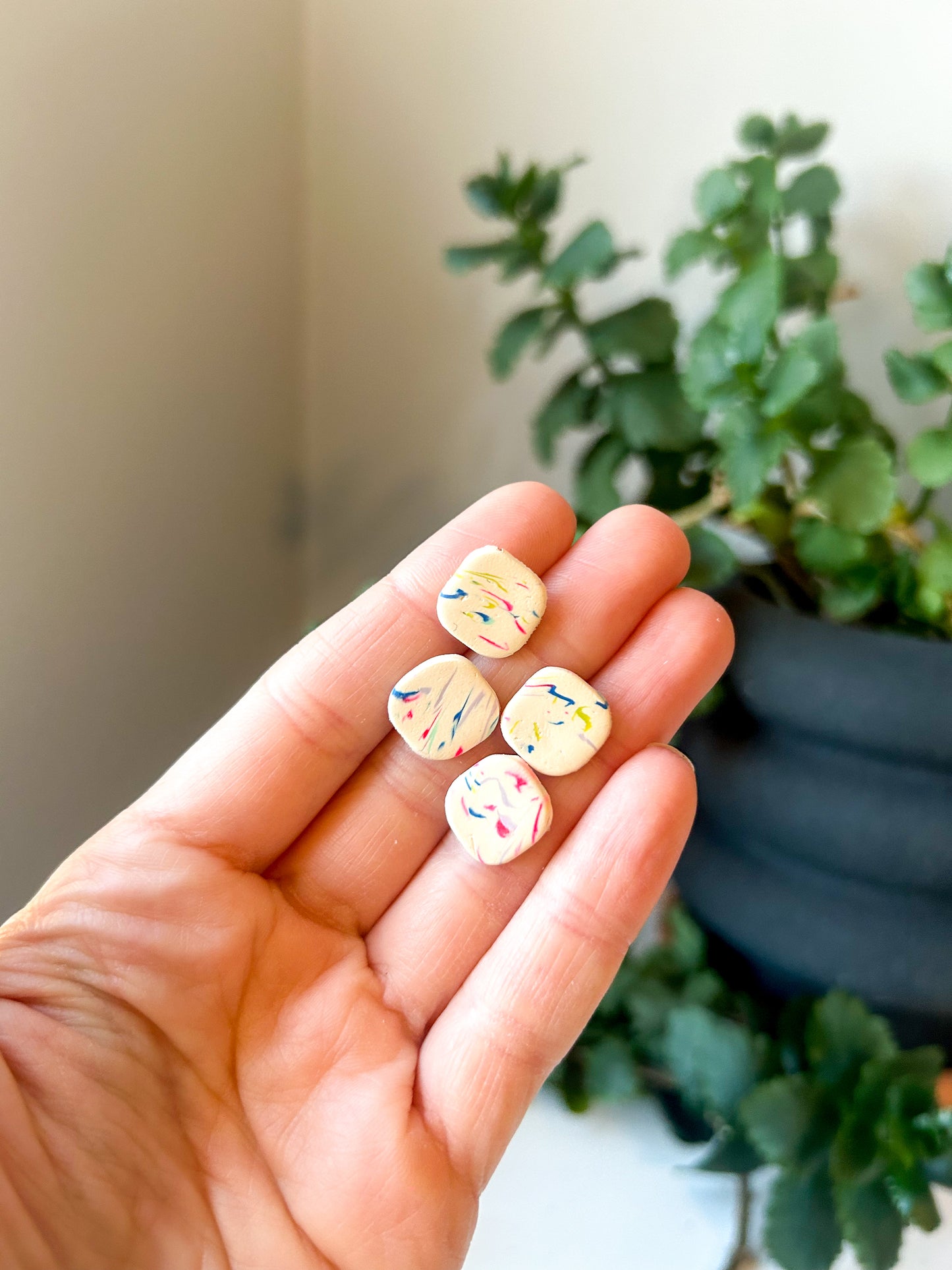 Confetti Swirl Studs